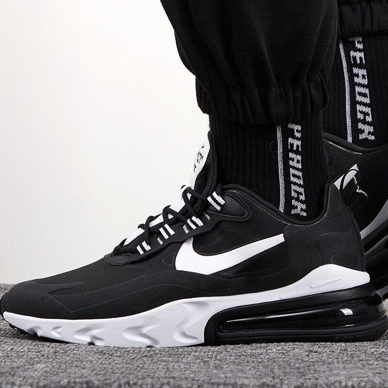 custom review-Nike Air Max 270 Амортизация Износостойкий Низкий Топ Повседневные Беговые Кроссовки Мужские Черные