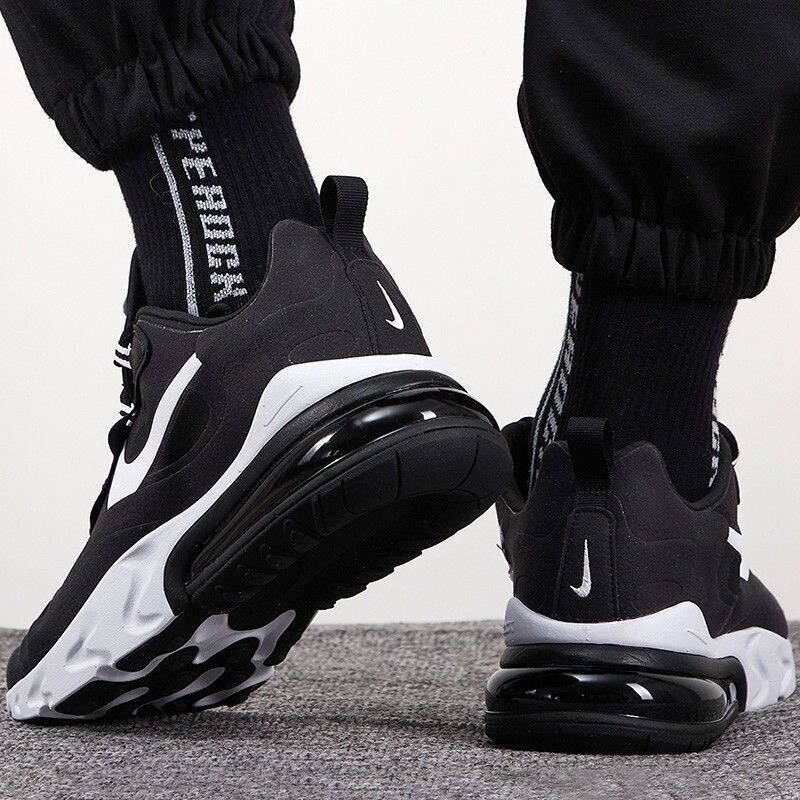 custom review-Nike Air Max 270 Амортизация Износостойкий Низкий Топ Повседневные Беговые Кроссовки Мужские Черные