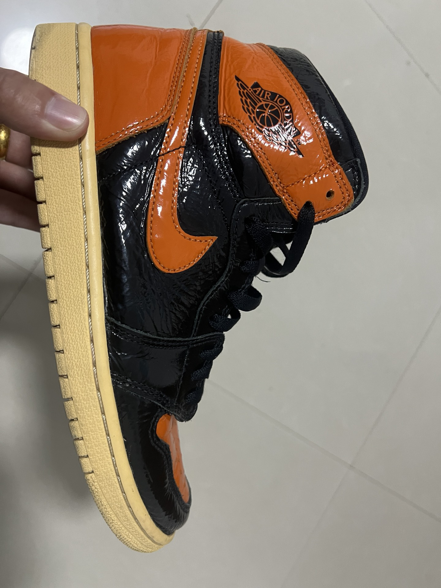 正品aj1扣碎细节图图片