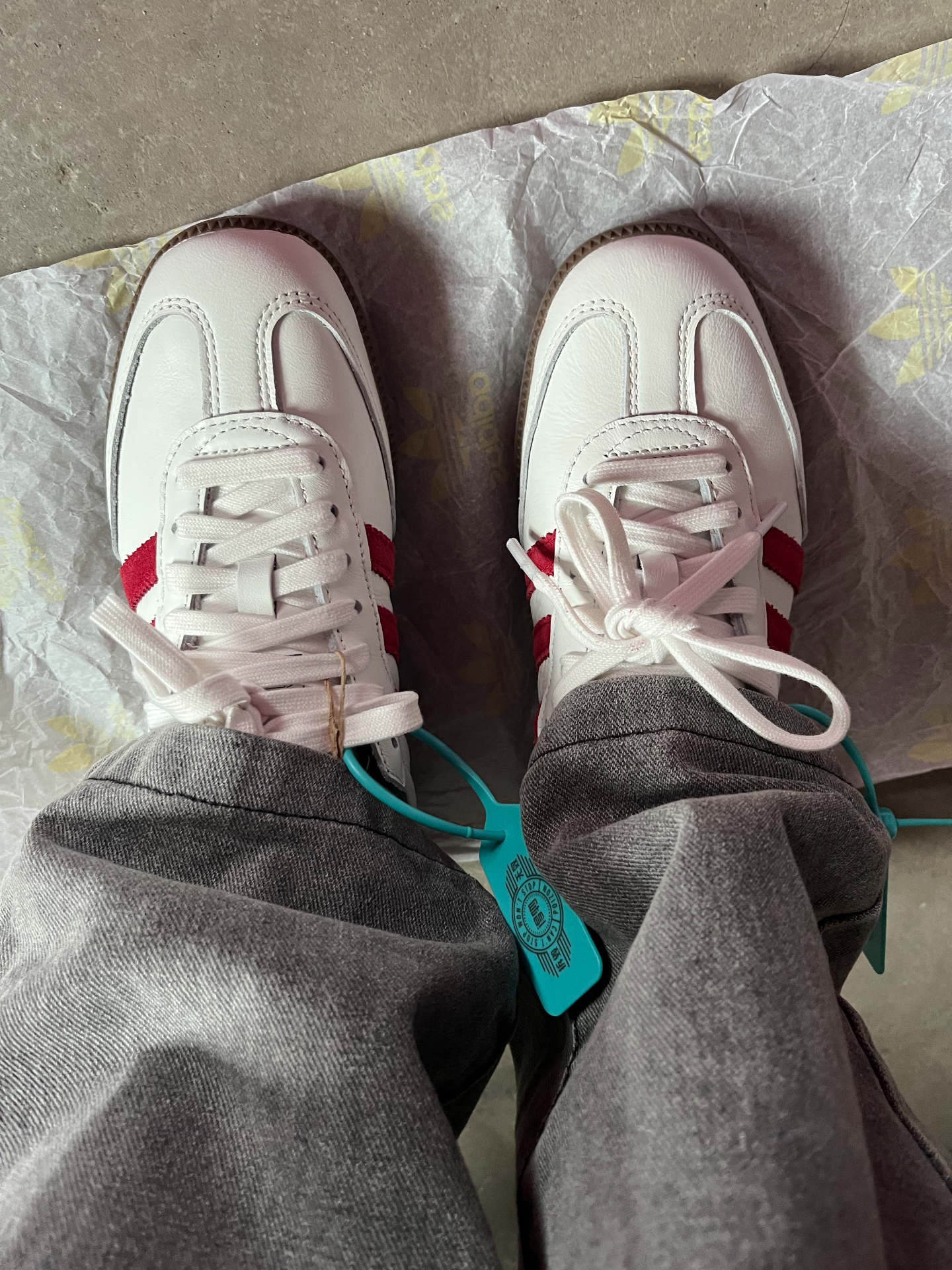 custom review-Adidas Originals SAMBA OG Амортизация и Дышащий Низкий Топ Скейтборд Кроссовки Унисекс Белый Красный