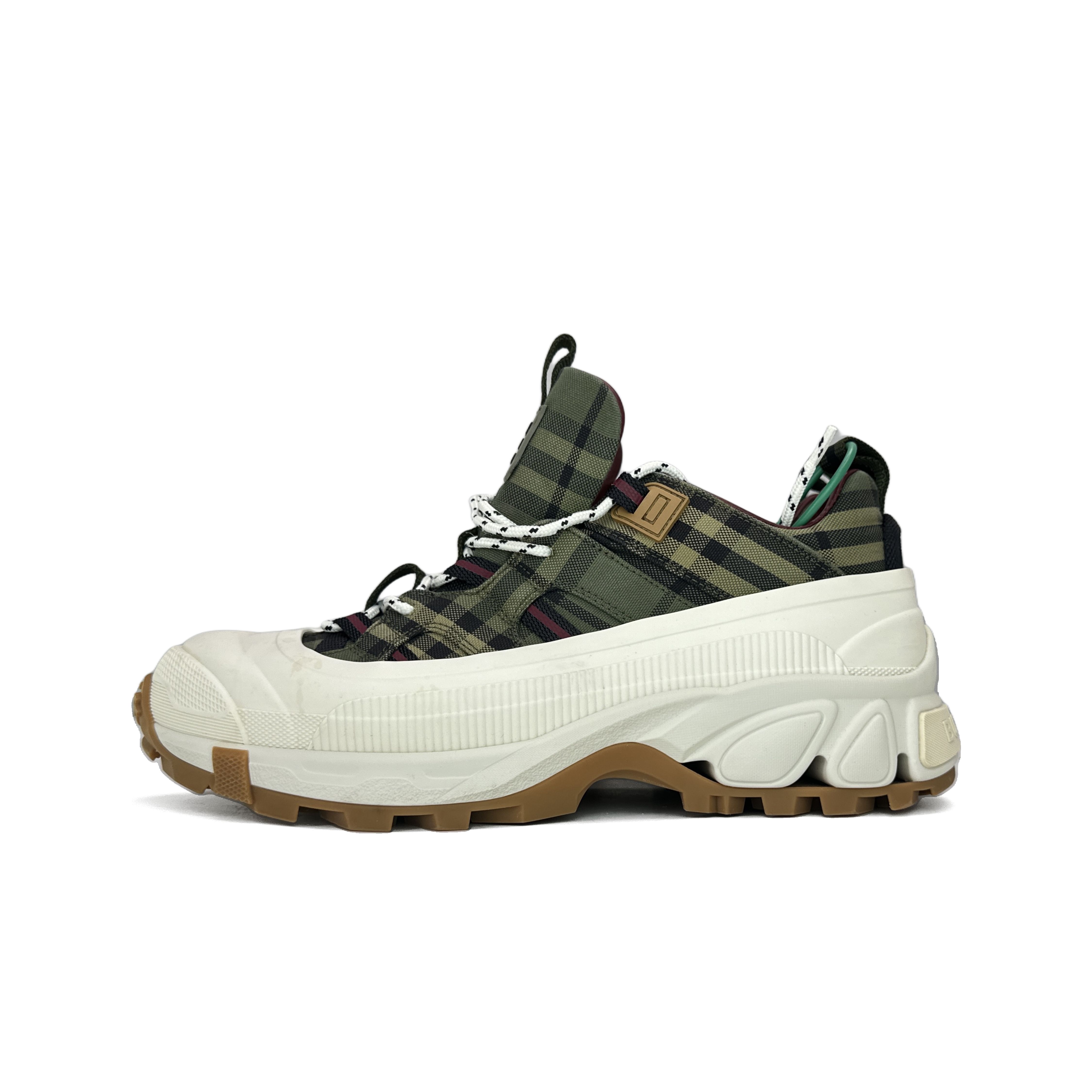 41码 burberry博柏利 arthur 格纹棉质 运动 防滑耐磨 低帮 生活休闲