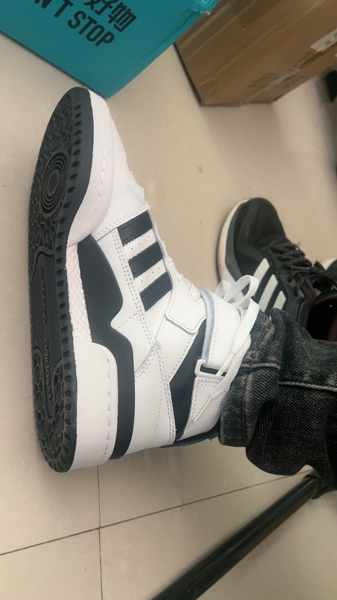 custom review-Adidas Originals Forum Mid Топ Скейтборд Кроссовки Унисекс Белый Черный