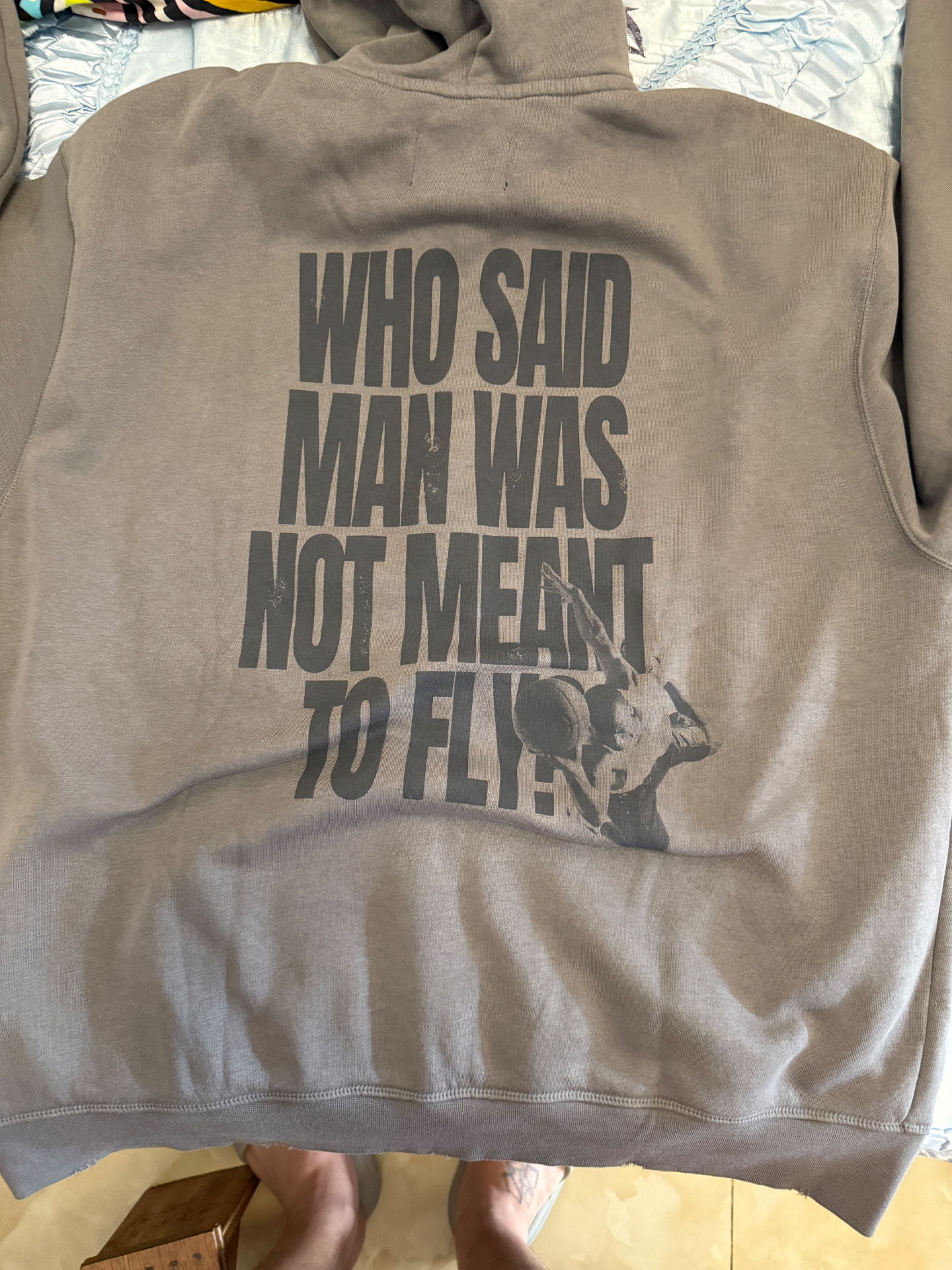 custom review-Jordan Brooklyn Fleece Свитшот Мужской Асфальтовый Серый Фитнес Красный