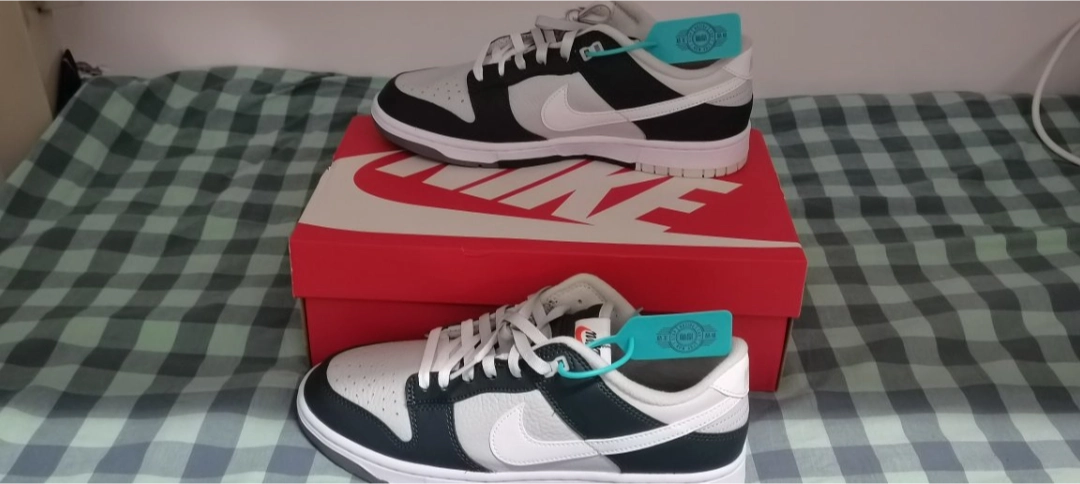 custom review-Nike Dunk 'Remix' Slip-Resistant Shock Absorbers Low Top Скейтборд Кроссовки Мужские Белые Зеленые