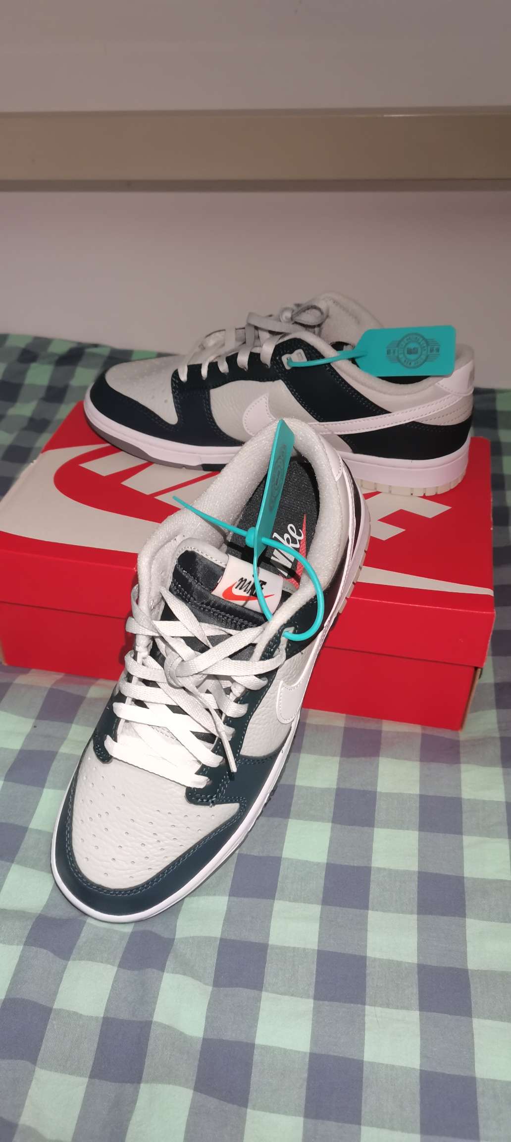 custom review-Nike Dunk 'Remix' Slip-Resistant Shock Absorbers Low Top Скейтборд Кроссовки Мужские Белые Зеленые