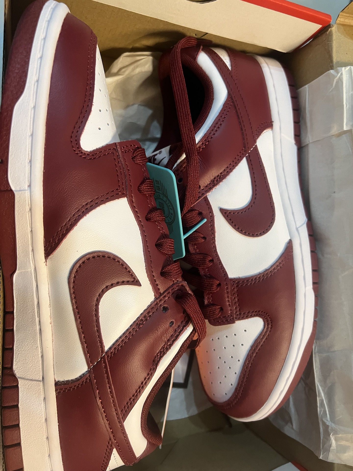 custom review-Nike Dunk Low Топ Скейтборд Кроссовки Мужские Командный Красный