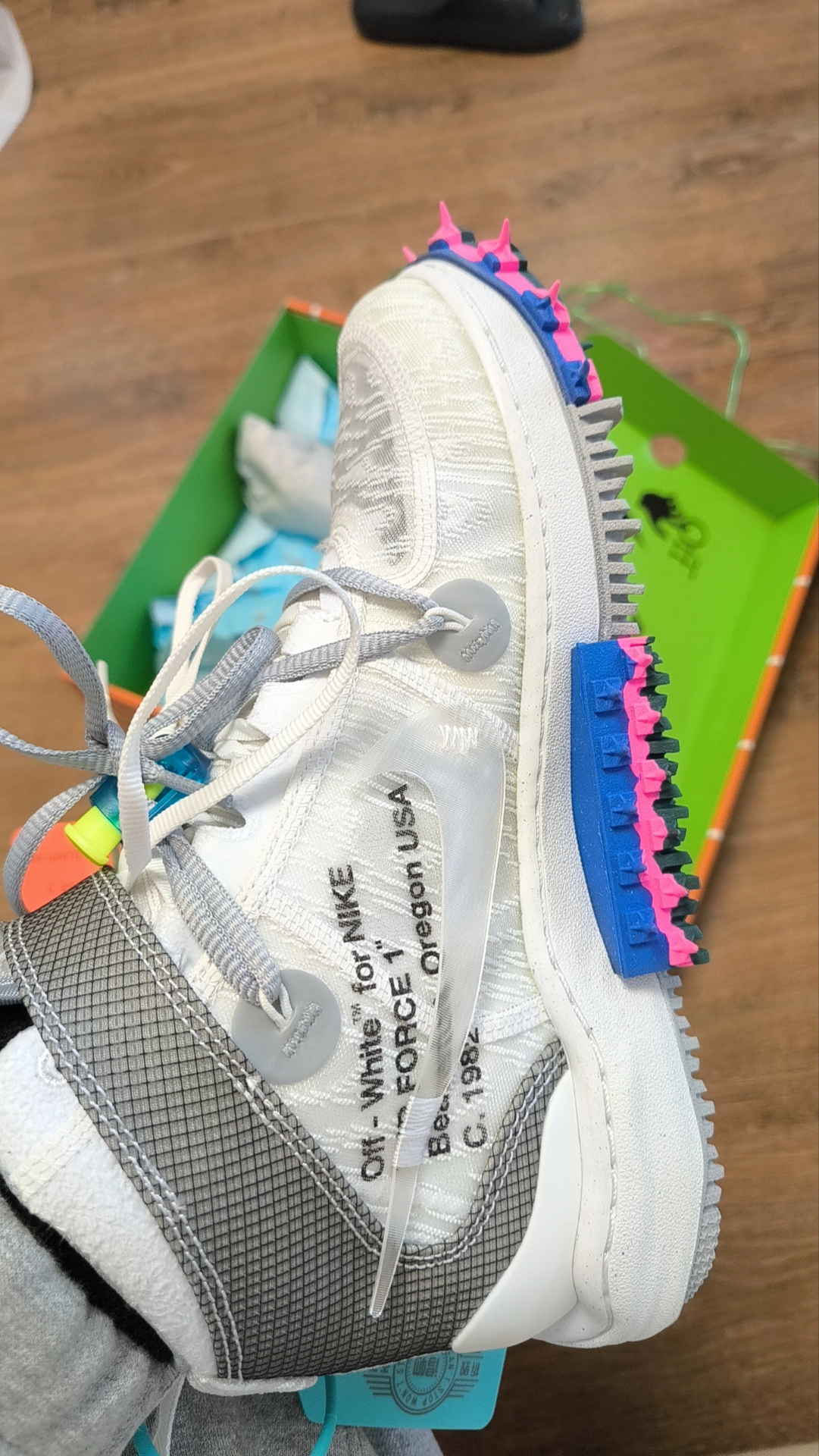 custom review-Off Белый x Nike Air FORCE 1 SP MID Топ Скейтборд Кроссовки Унисекс Белый