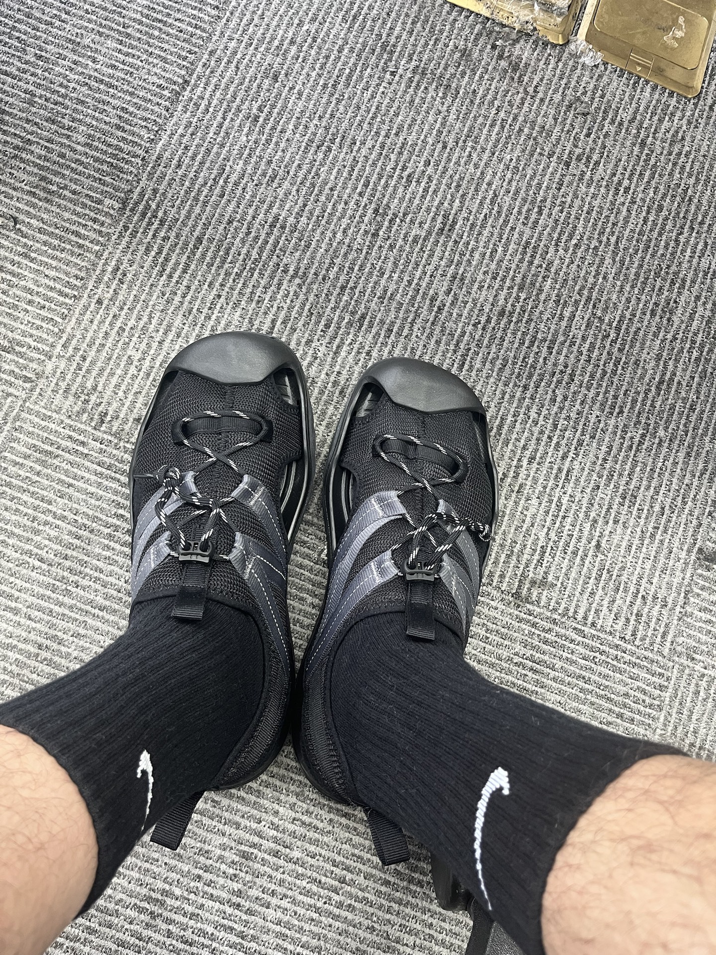 custom review-New Balance 4205 Коллекция Пляжные сандалии Унисекс Черные