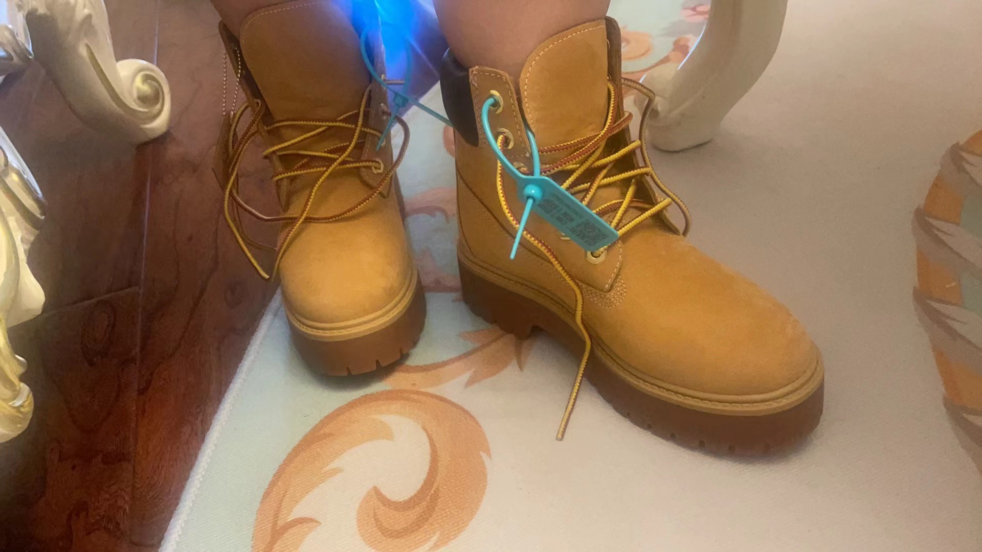 custom review-Timberland Премиум Водонепроницаемый И Износостойкий Короткий Аутдор Женские Желтый