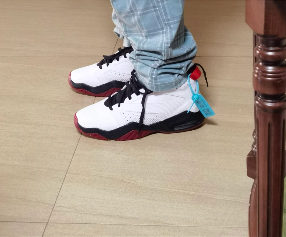 custom review-Джордан Lift Off Амортизаторы Shock Absorbers Противоскользящие Устойчивые к износу MID Топ Винтажные баскетбольные кроссовки Мужские Белый Черный