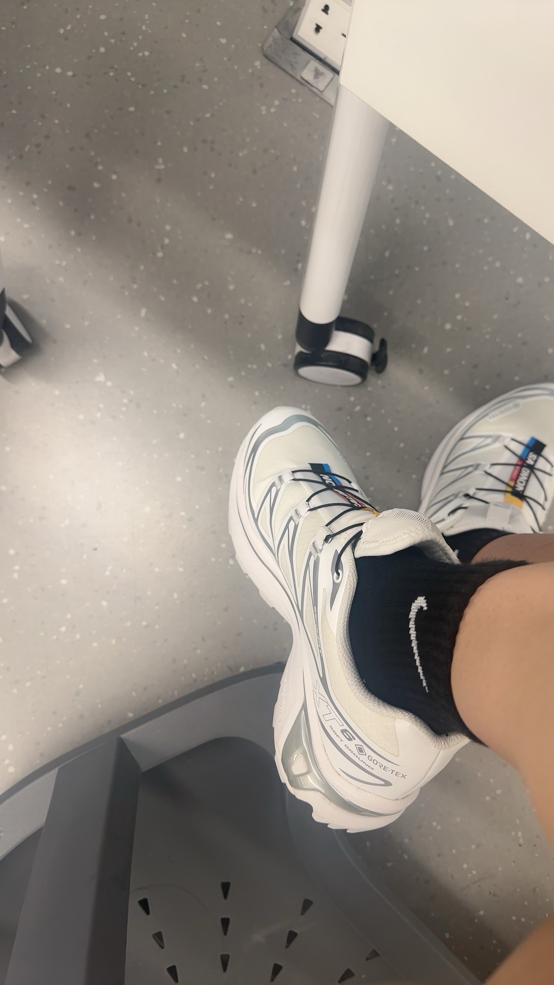 custom review-SALOMON XT 6 Амортизация Водонепроницаемый And Дышащий Низкий Топ Беговые кроссовки Унисекс Белый