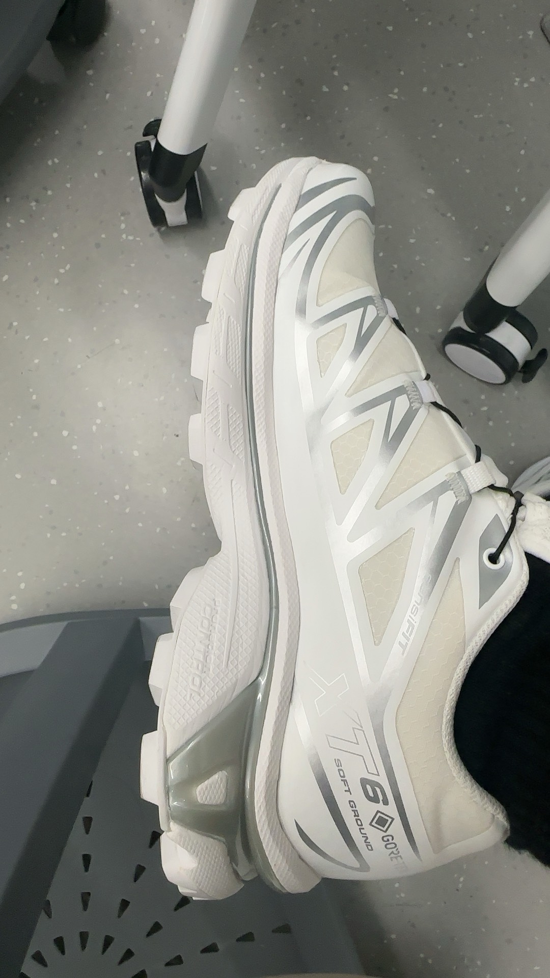 custom review-SALOMON XT 6 Амортизация Водонепроницаемый And Дышащий Низкий Топ Беговые кроссовки Унисекс Белый