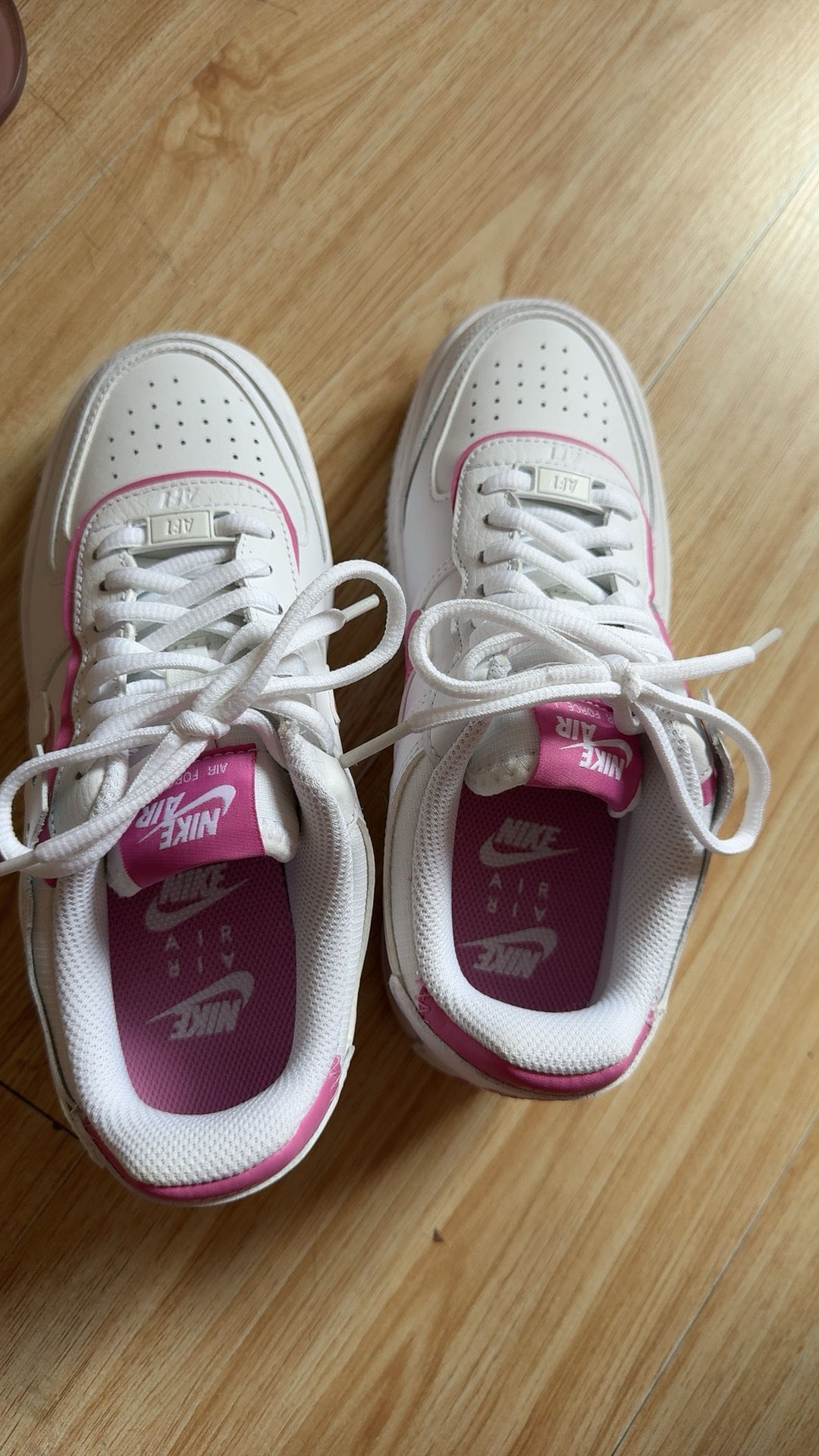 custom review-Nike Air Force 1 Shadow Low Топ Скейтборд Кроссовки Женские Розовые Белые