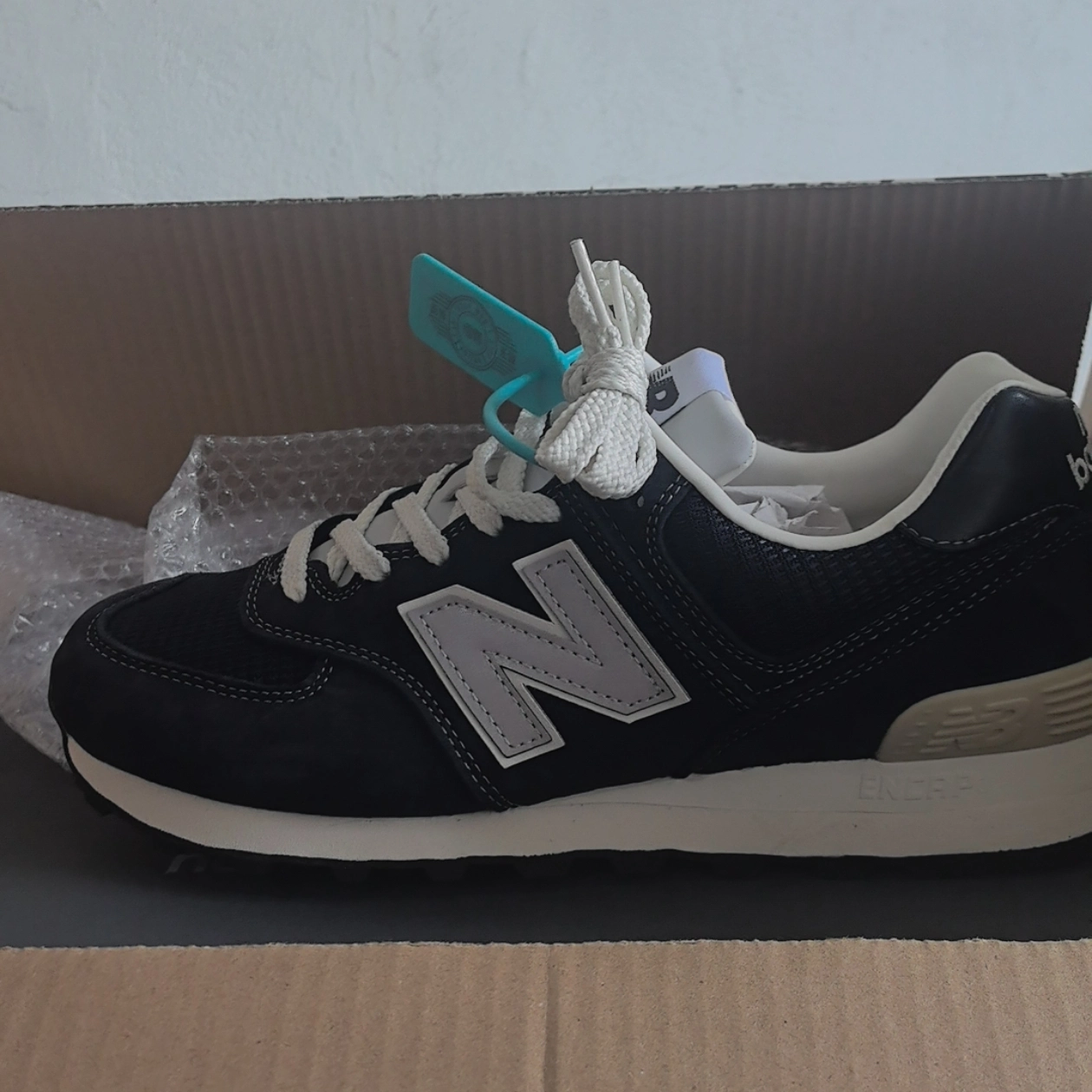 custom review-Керамика x New Balance NB 574 Амортизация Износостойкий Низкий Топ Повседневные Спортивные Кроссовки Унисекс Темно-Синий