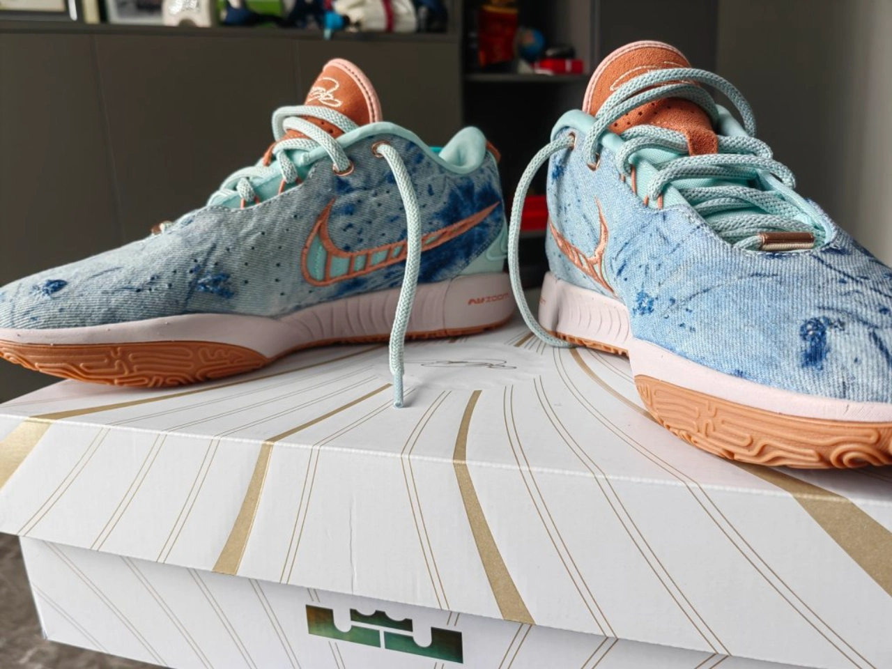 custom review-Nike Lebron 21 EP Lebron 21 Low Топ Баскетбольные кроссовки Мужской Ледяной Изумрудно-синий