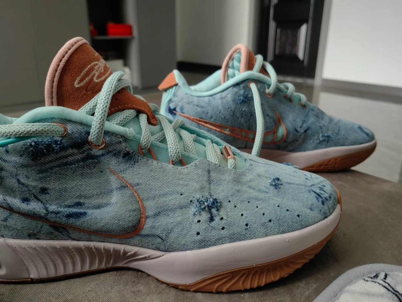 custom review-Nike Lebron 21 EP Lebron 21 Low Топ Баскетбольные кроссовки Мужской Ледяной Изумрудно-синий