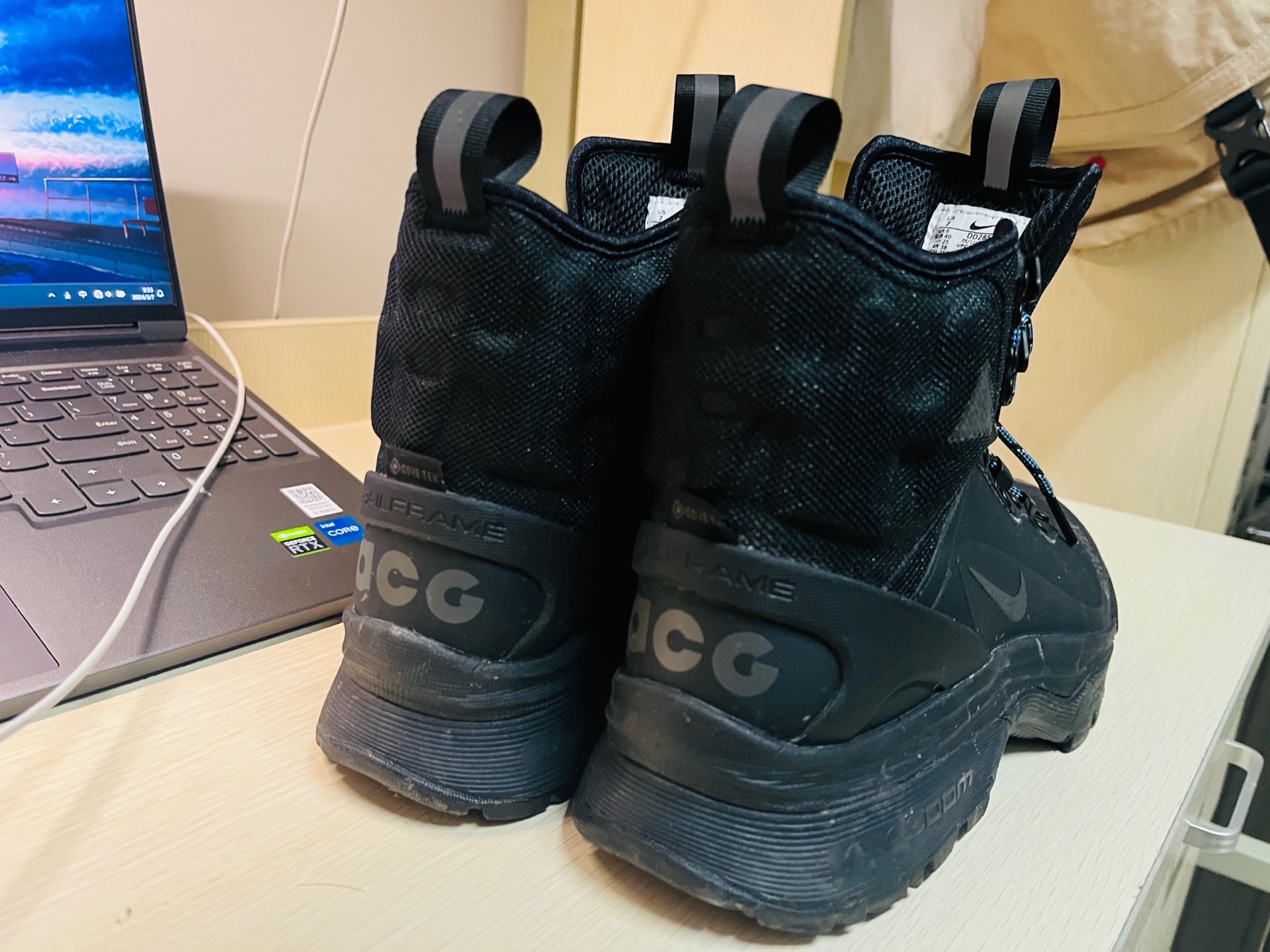 custom review-Nike Air Zoom GAIADOME Gore Te Slip Resistant Abrasion Resistant High Top Streetwear Мужская