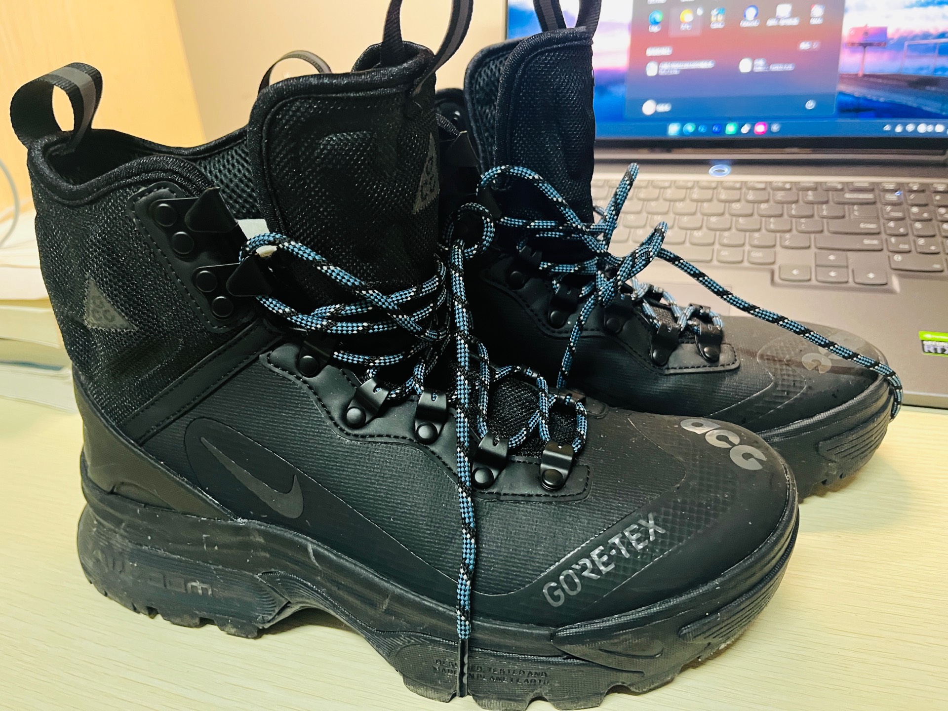 custom review-Nike Air Zoom GAIADOME Gore Te Slip Resistant Abrasion Resistant High Top Streetwear Мужская