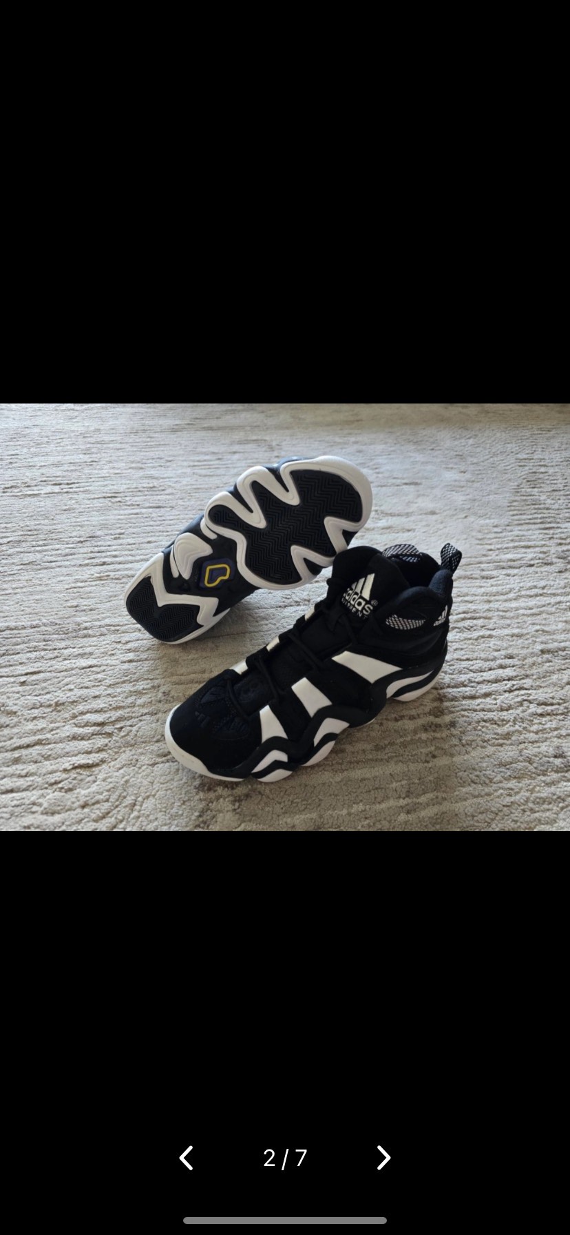 custom review-Adidas Crazy 8 Амортизация Износостойкий MID Топ Винтажные Баскетбольные Кроссовки Унисекс Черный Белый