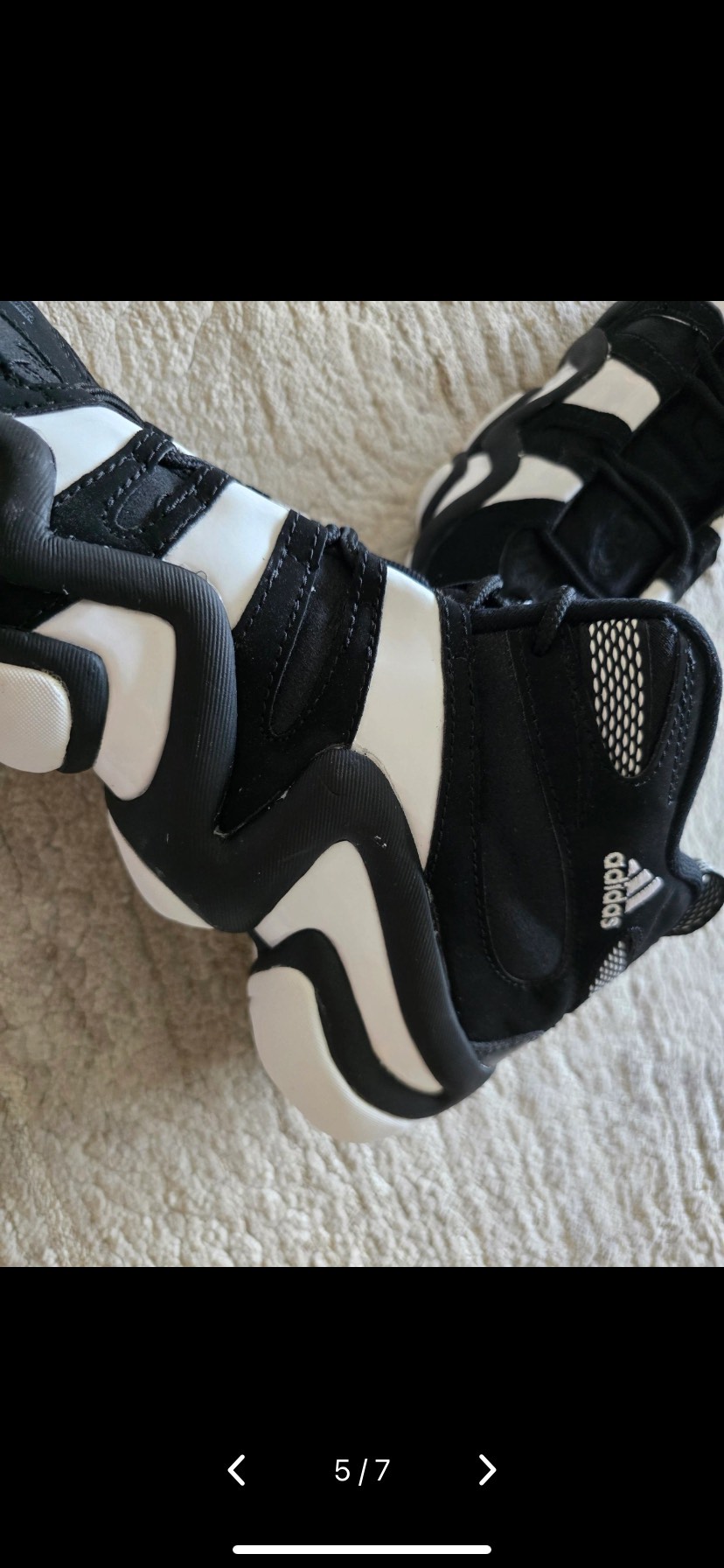 custom review-Adidas Crazy 8 Амортизация Износостойкий MID Топ Винтажные Баскетбольные Кроссовки Унисекс Черный Белый