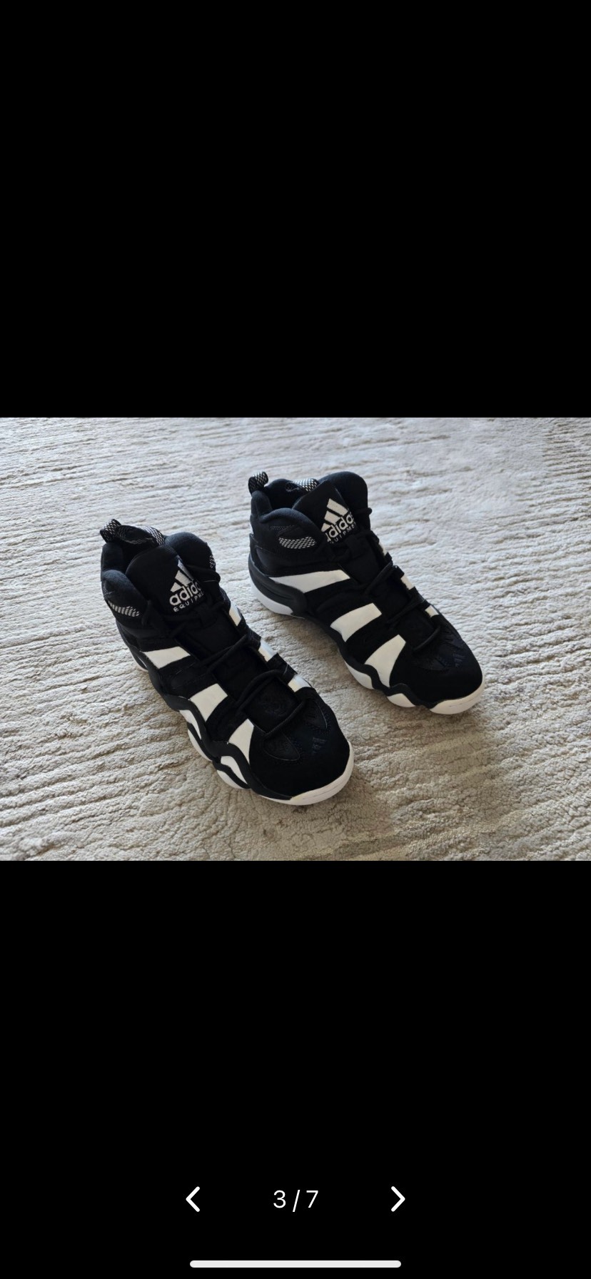 custom review-Adidas Crazy 8 Амортизация Износостойкий MID Топ Винтажные Баскетбольные Кроссовки Унисекс Черный Белый