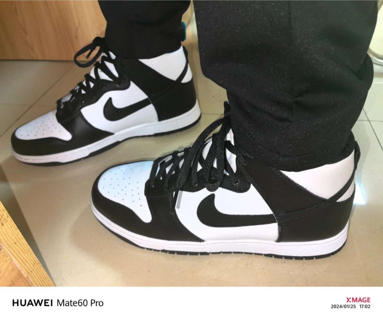 custom review-Nike Dunk Retro High Skateboard Кроссовки Мужские Черно-Белые