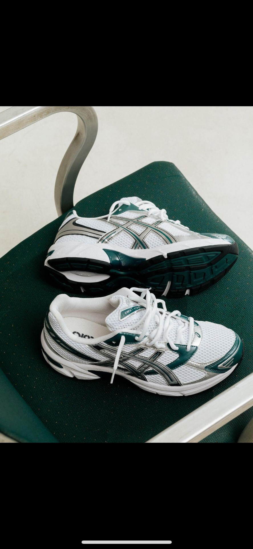 custom review-Asics Gel 1130 Low Top Беговые кроссовки Унисекс Белый Зеленый