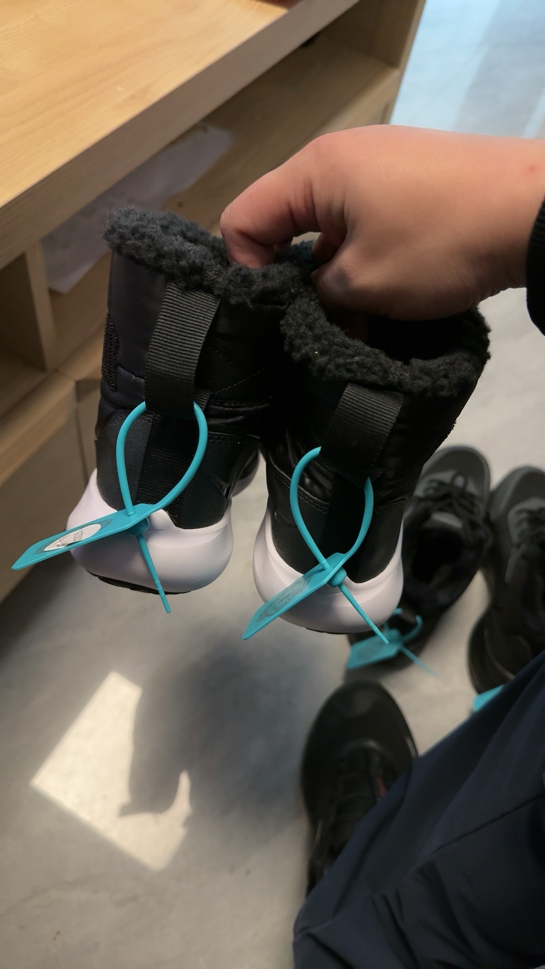 custom review-Nike Flex Advance Устойчивый к истиранию Водонепроницаемый Термический Детские ботинки Черные для детей 3-7 лет