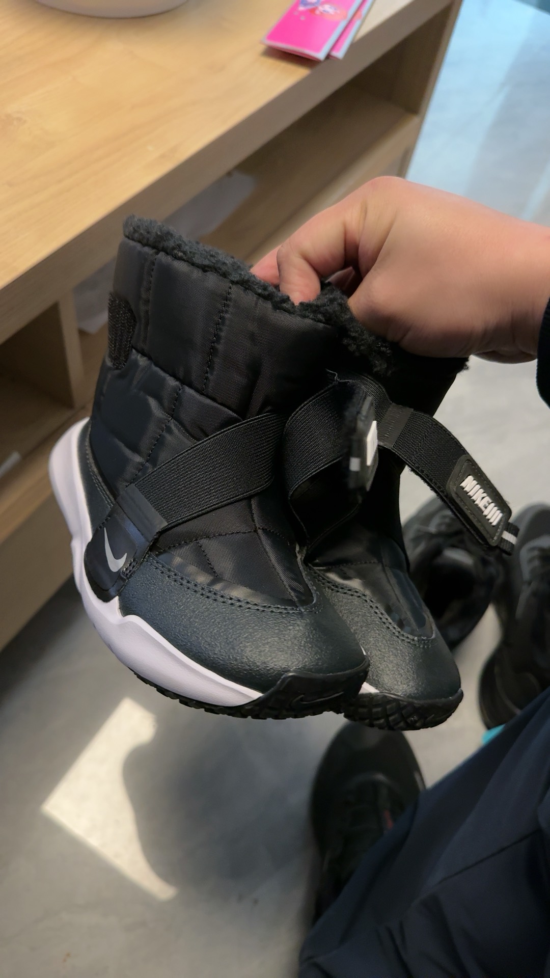 custom review-Nike Flex Advance Устойчивый к истиранию Водонепроницаемый Термический Детские ботинки Черные для детей 3-7 лет