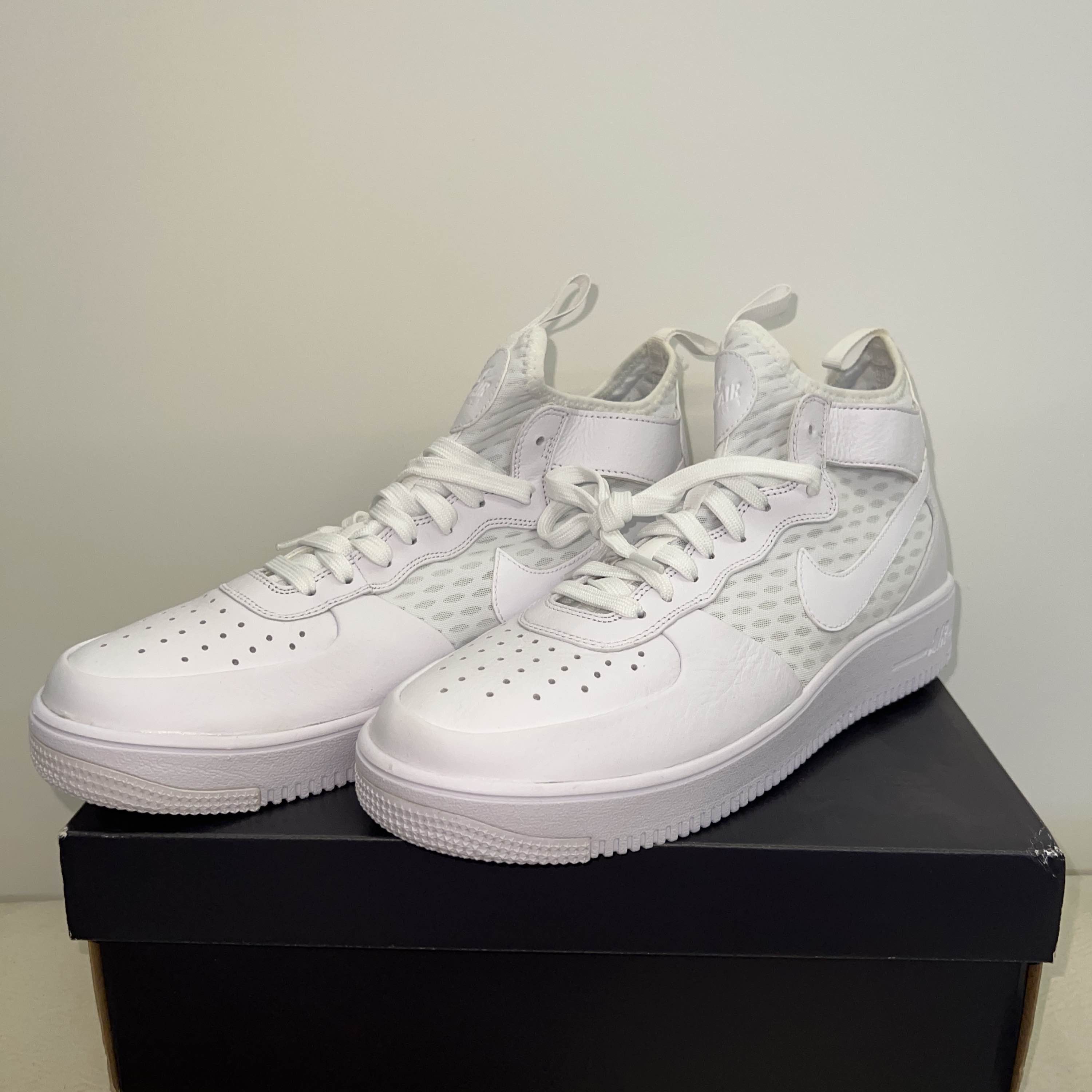 【全新闲置】耐克nike af1 ultraforce 超轻小白鞋中帮白武士