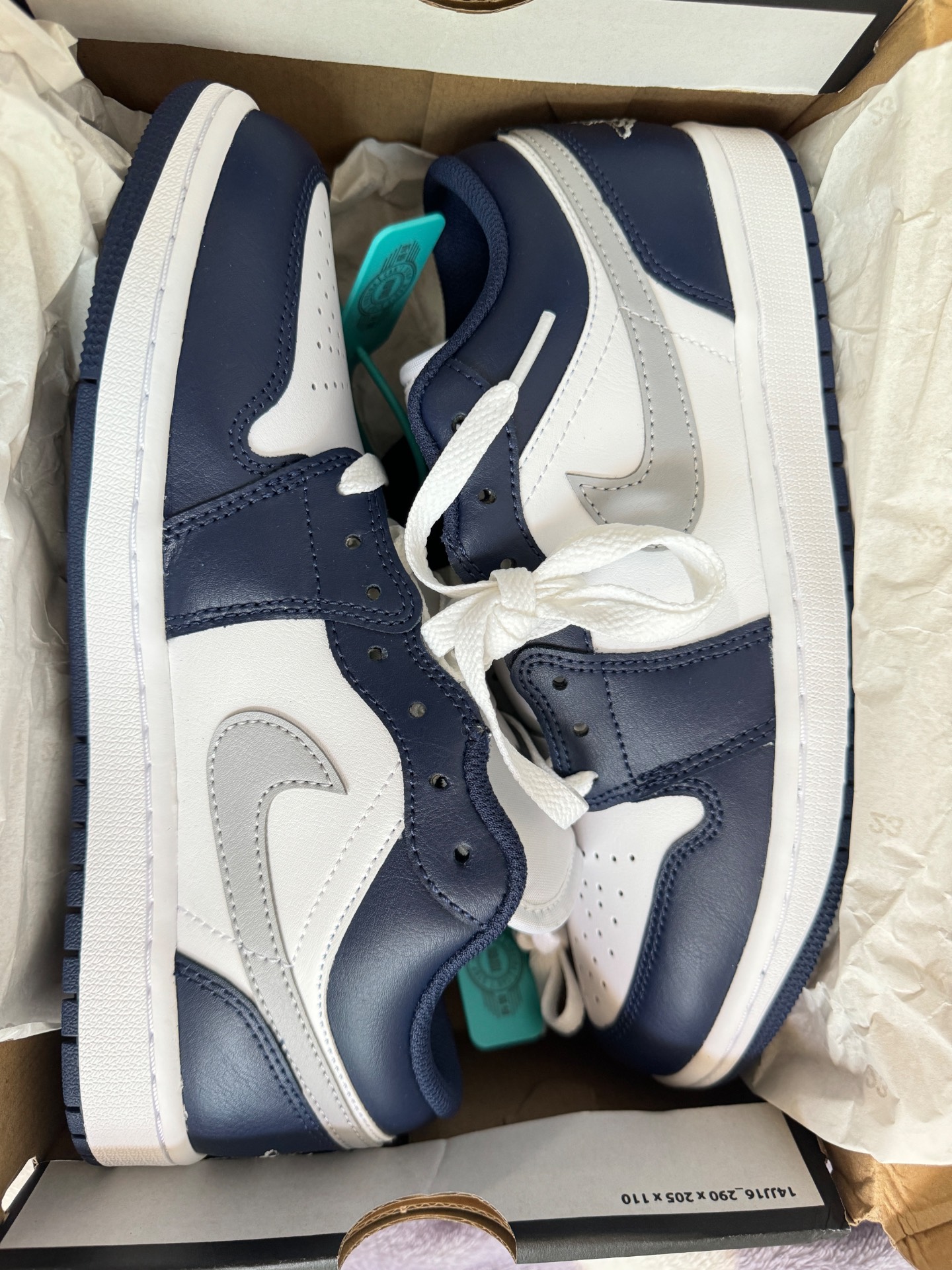 custom review-JORDAN 1 Low Wolf Grey Midnight Navy