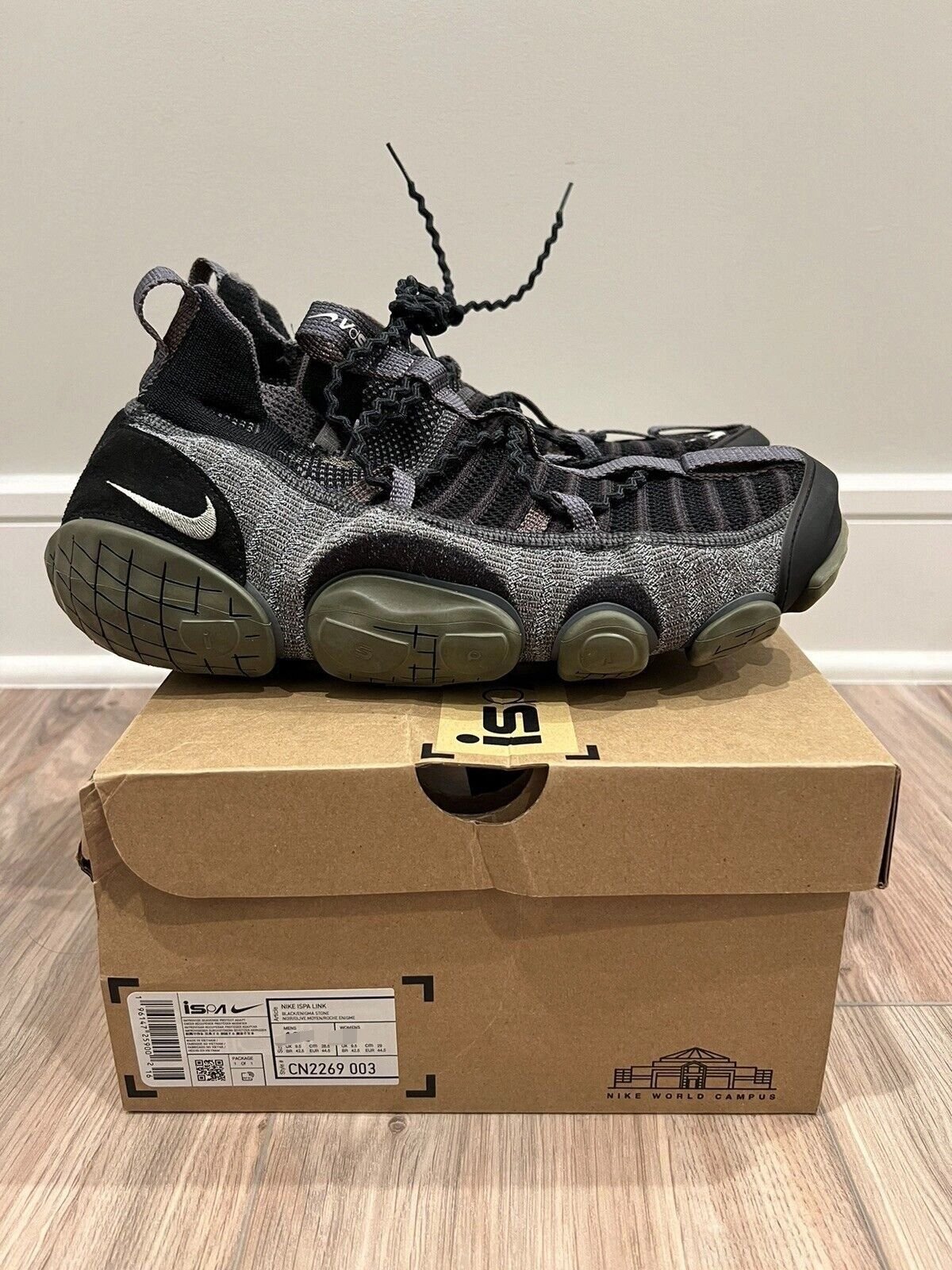 custom review-Nike ISPA Текстиль TPU противоскользящий устойчивый к истиранию дышащий легкий верх повседневная обувь унисекс