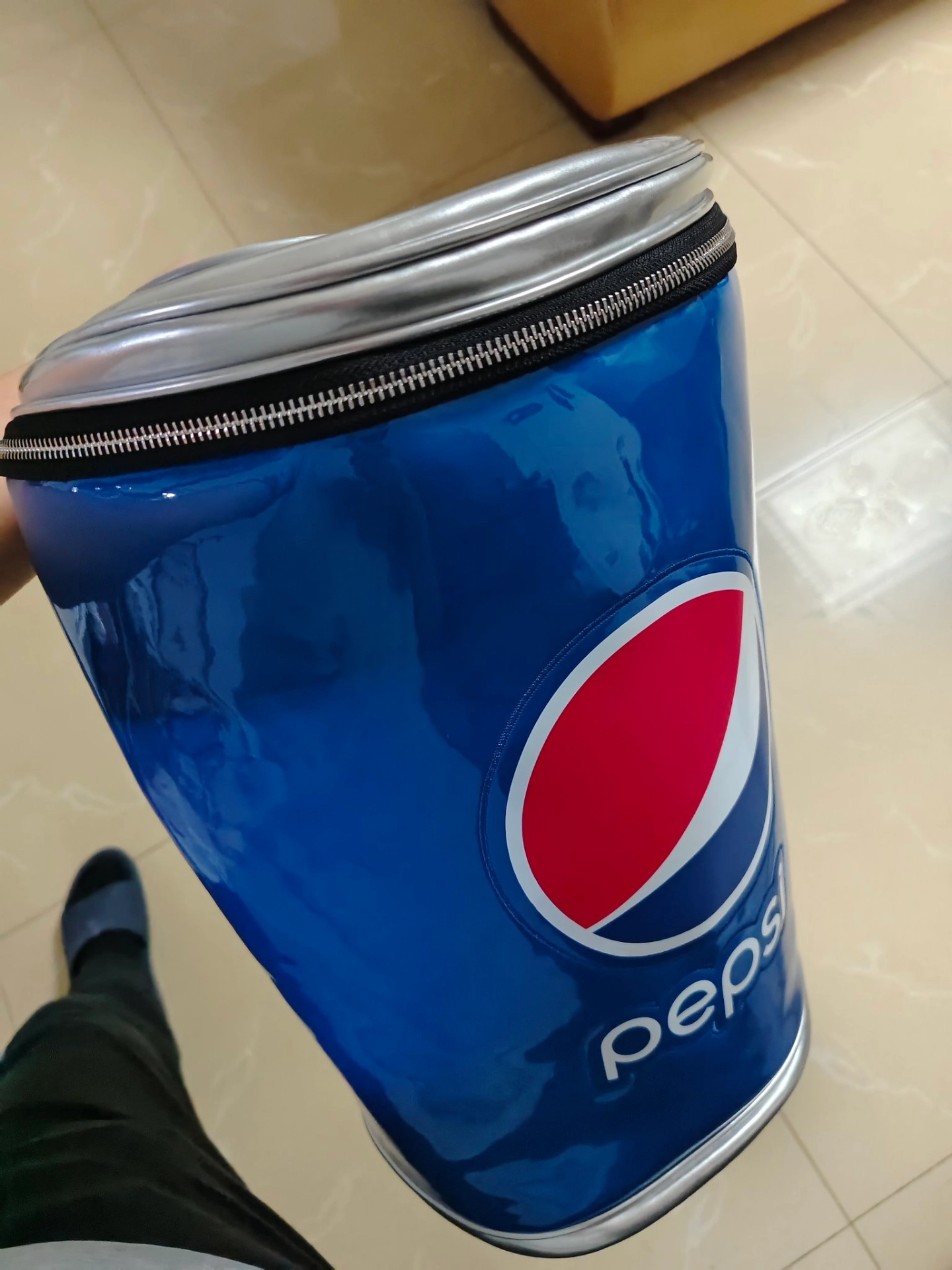custom review-Pepsi ПУ (полиуретан) Ведро-Формовая Сумка-Рюкзак Унисекс Синий Черный