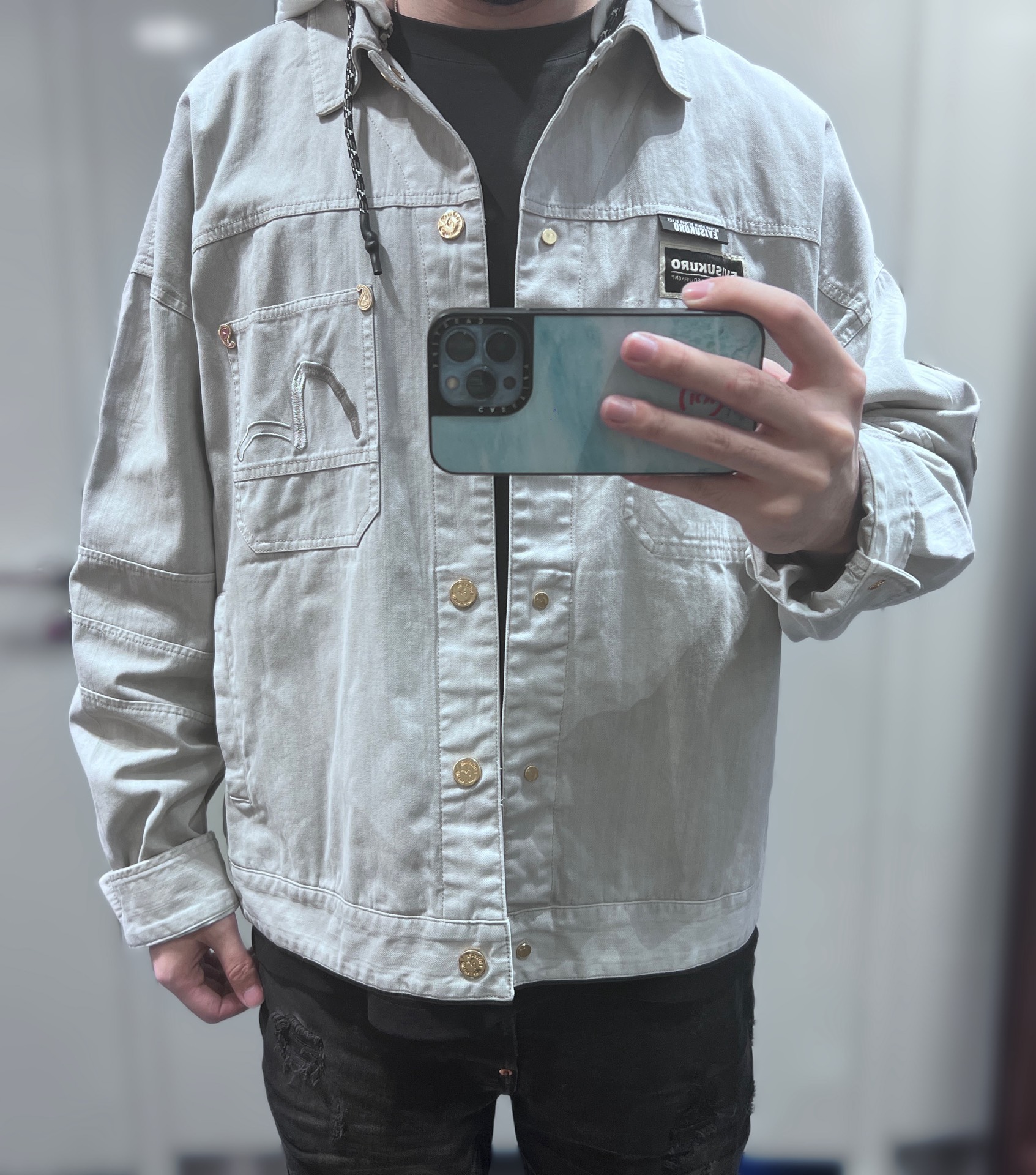 реплики брендов сумки-evisu_棒球外套