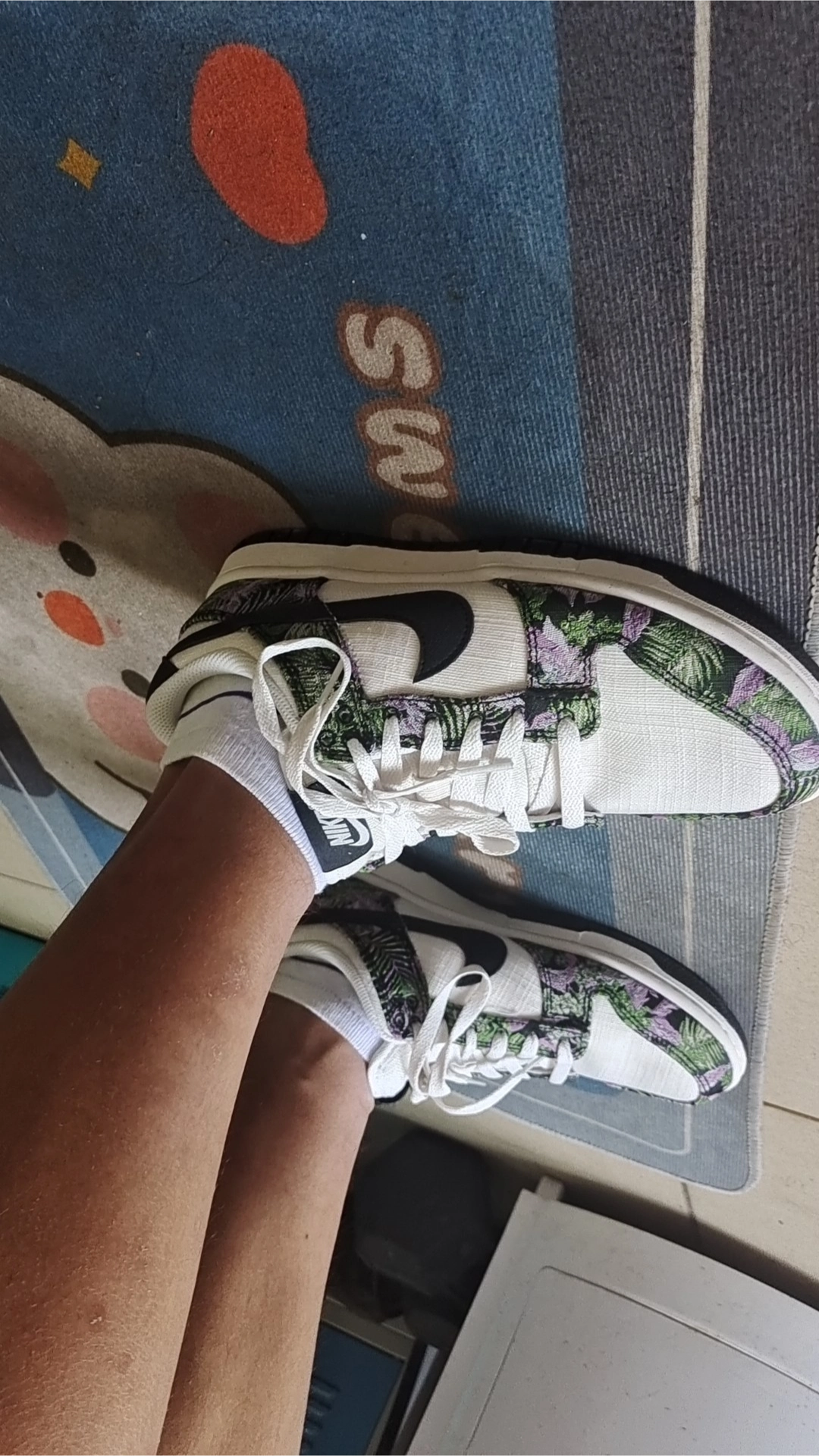 custom review-Nike Dunk LOW Топ Скейтборд Кроссовки Женские Белые Черные