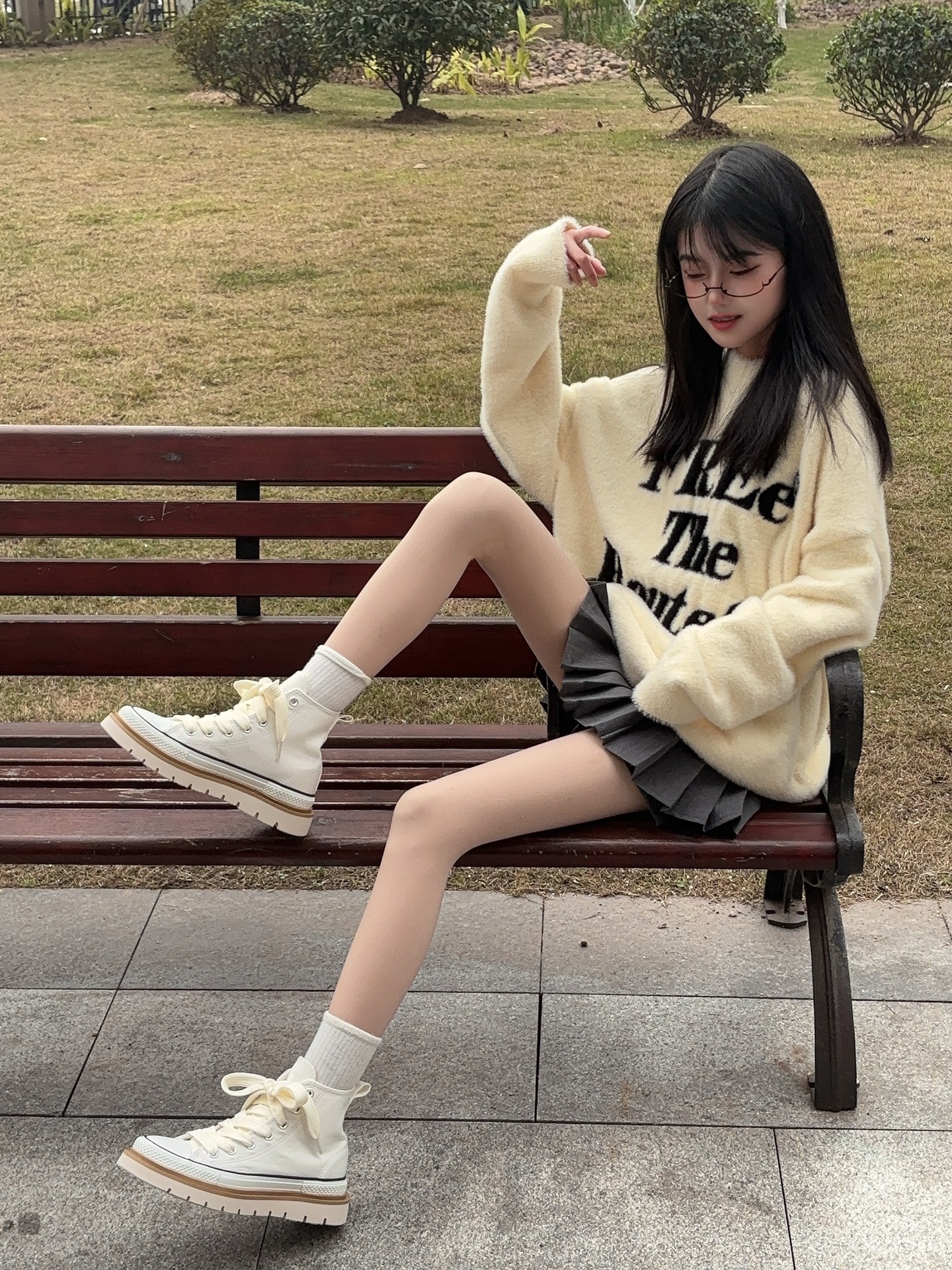 ootd|穿高帮帆布鞋 做气质女人