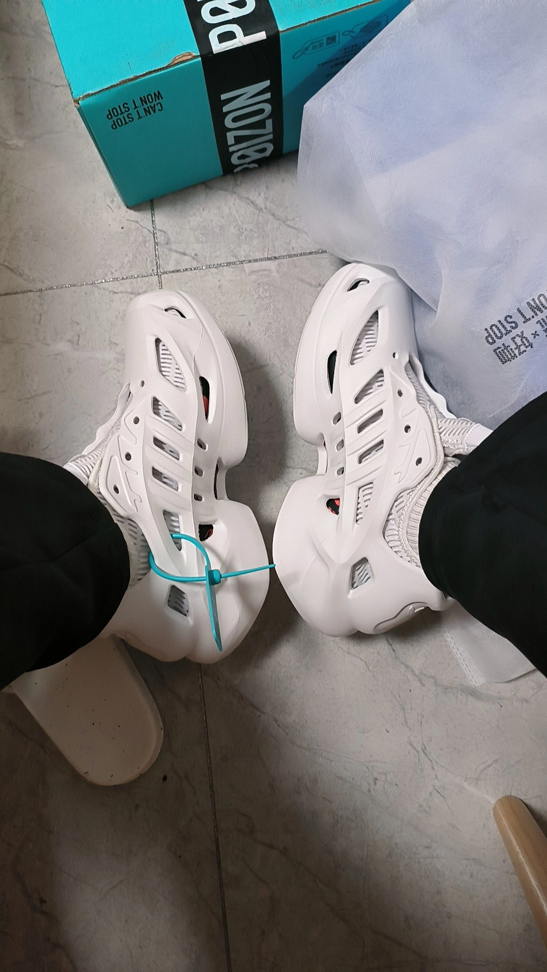 custom review-Adidas Originals Adifom Climacool Устойчивый к истиранию Дышащий Низкий Топ Casual Унисекс Белый