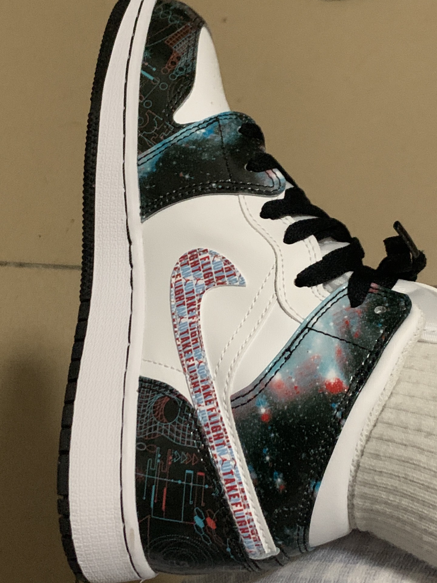 custom review-JORDAN Air Jordan 1 Детская баскетбольная обувь MID Топ Унисекс