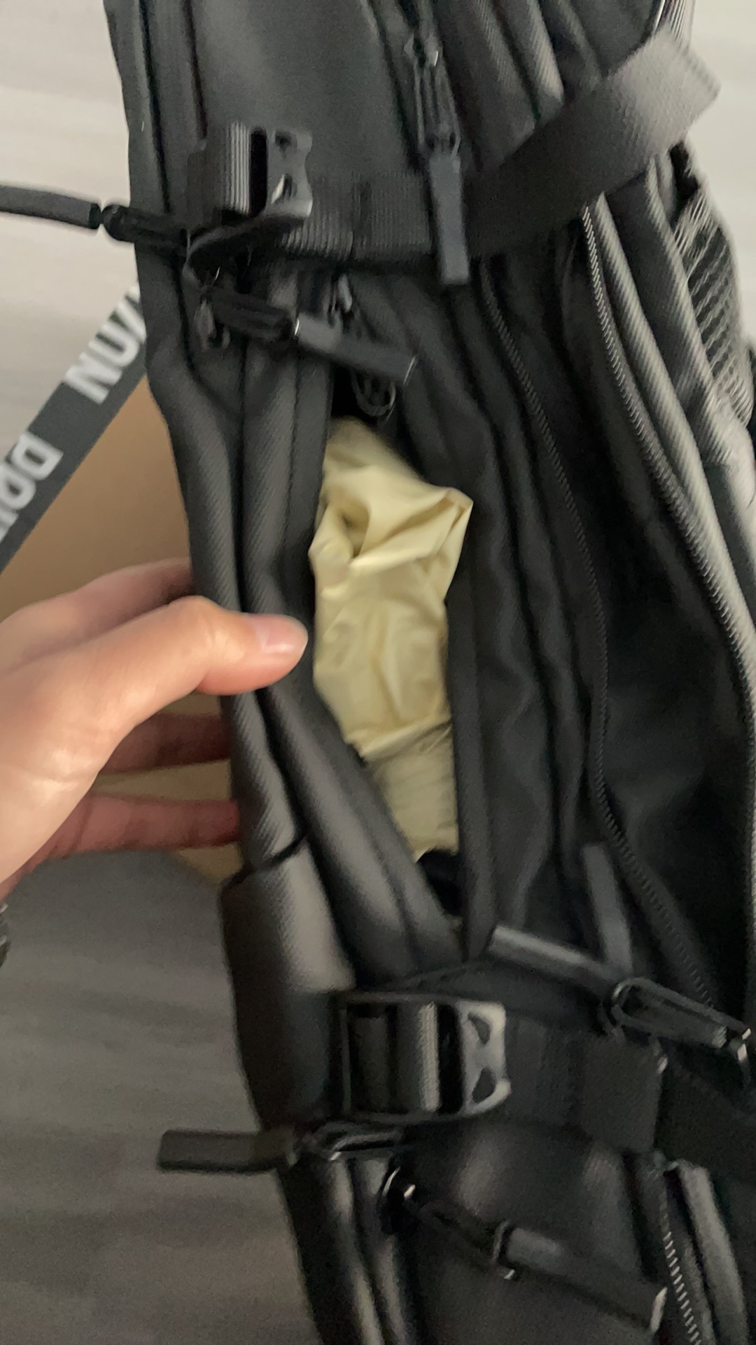 custom review-HLA Кожа Мембрана Дорожная Сумка Дорожная Сумка Рюкзак Большой Мужской Черный Серый