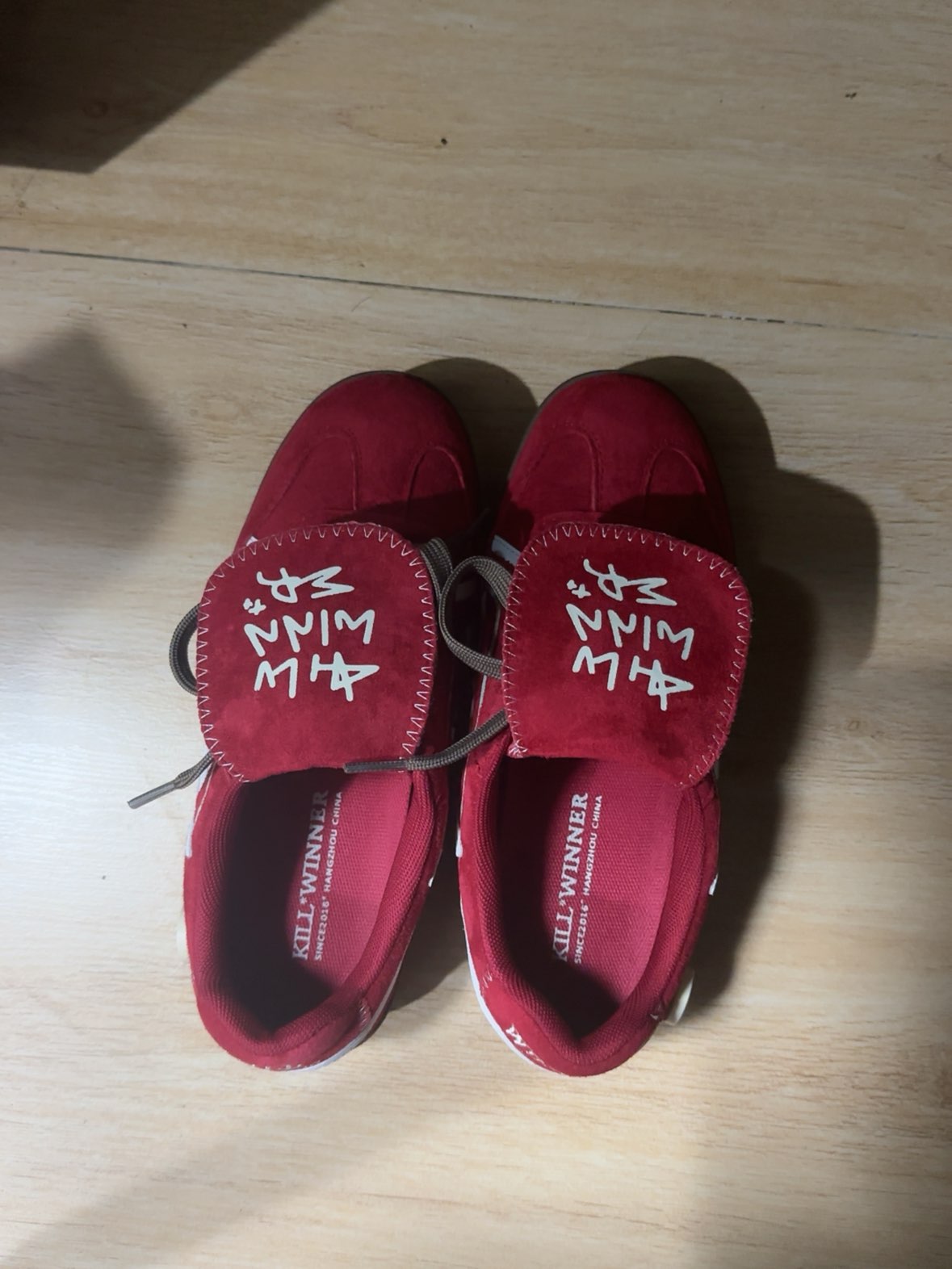 custom review-KILLWINNER Slip-resistant Abrasion-resistant Low-top Skateboard Shoes Unisex Red Кроссовки KILLWINNER с низким верхом устойчивые к скольжению и износу унисекс красные