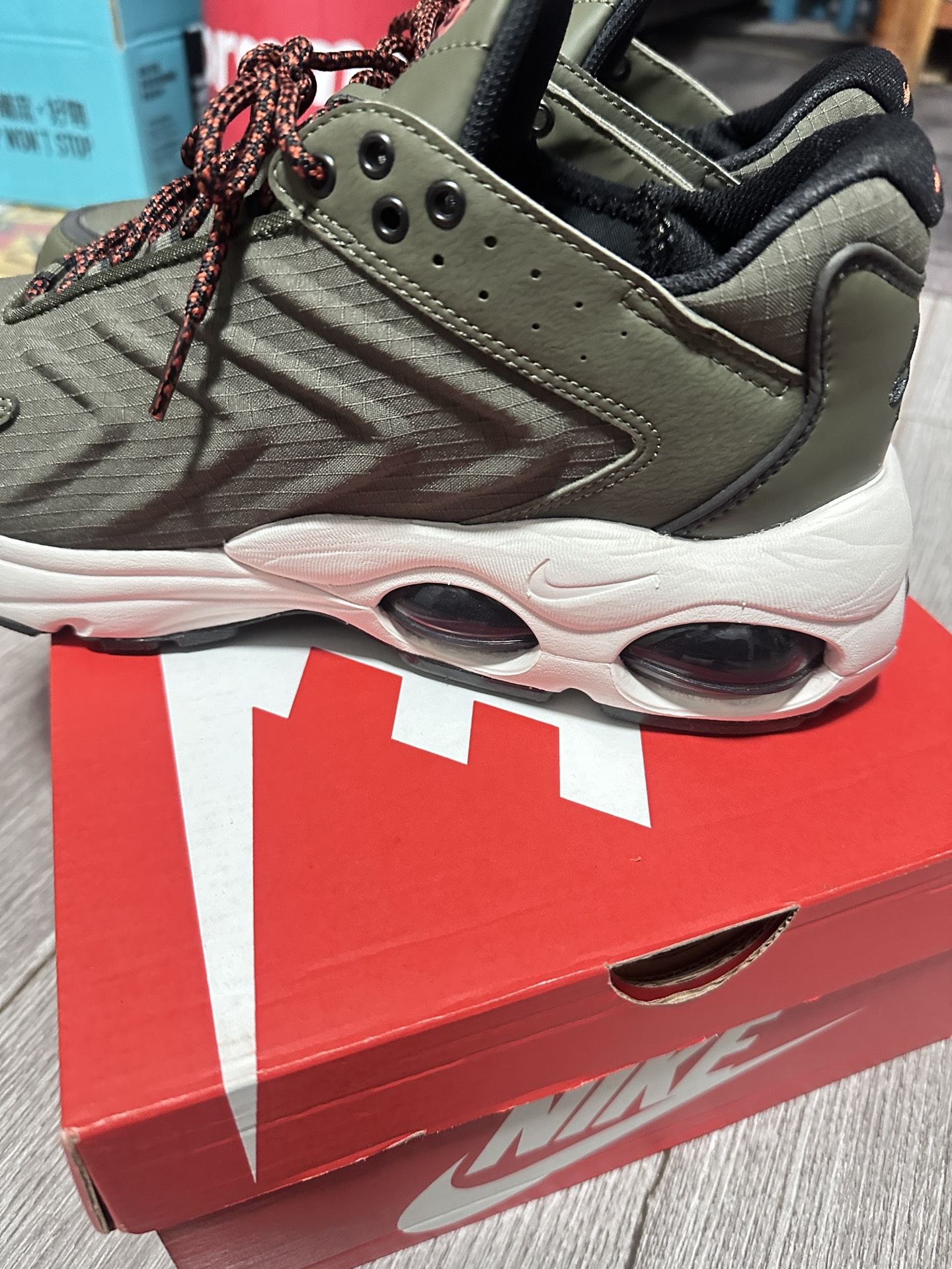 custom review-Nike Air Max TW Low Топ Повседневная обувь Мужская Зеленая