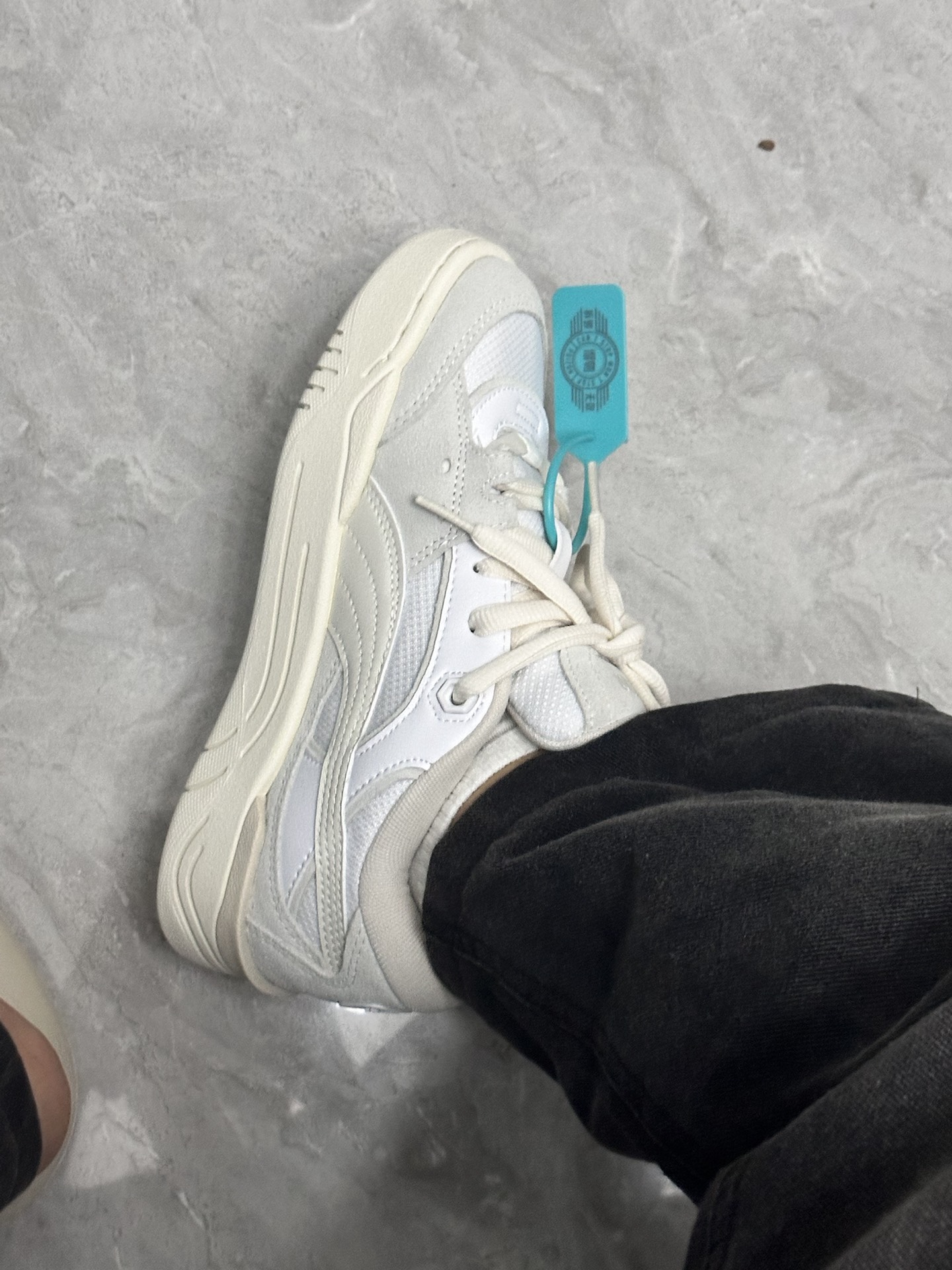 custom review-PUMA 180 Low Топ Скейтборд Кроссовки Унисекс Белый Серый