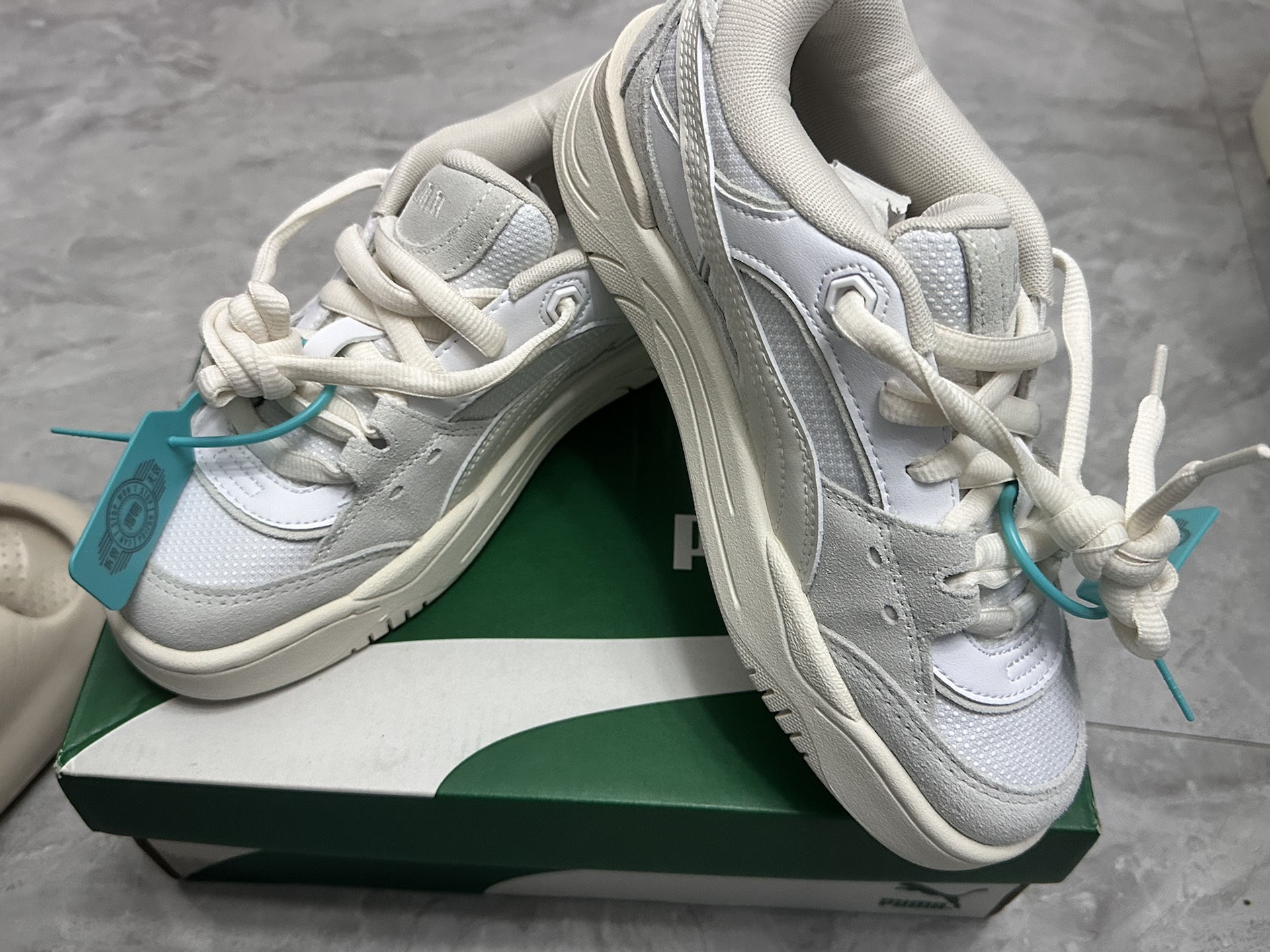 custom review-PUMA 180 Low Топ Скейтборд Кроссовки Унисекс Белый Серый