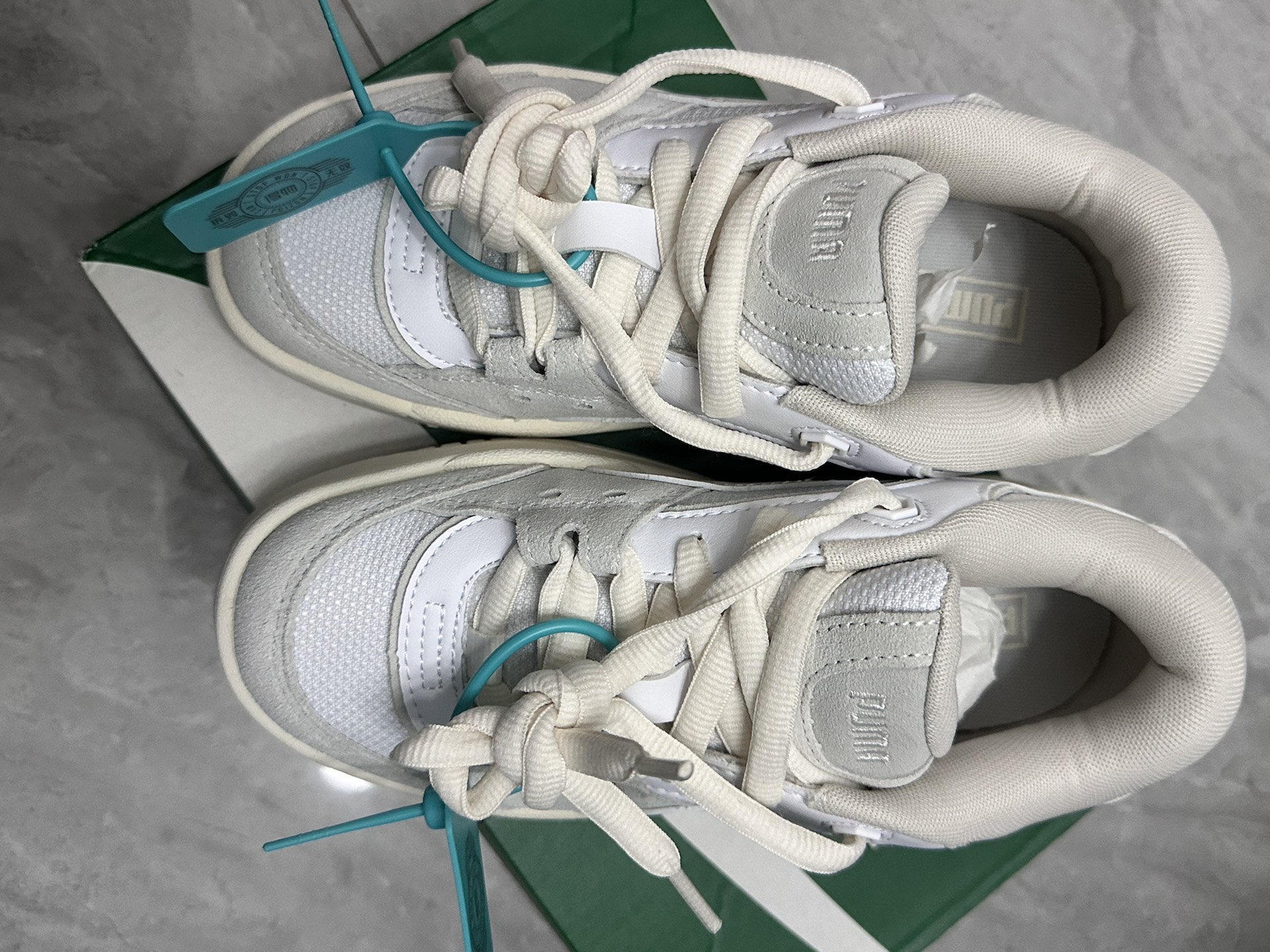 custom review-PUMA 180 Low Топ Скейтборд Кроссовки Унисекс Белый Серый