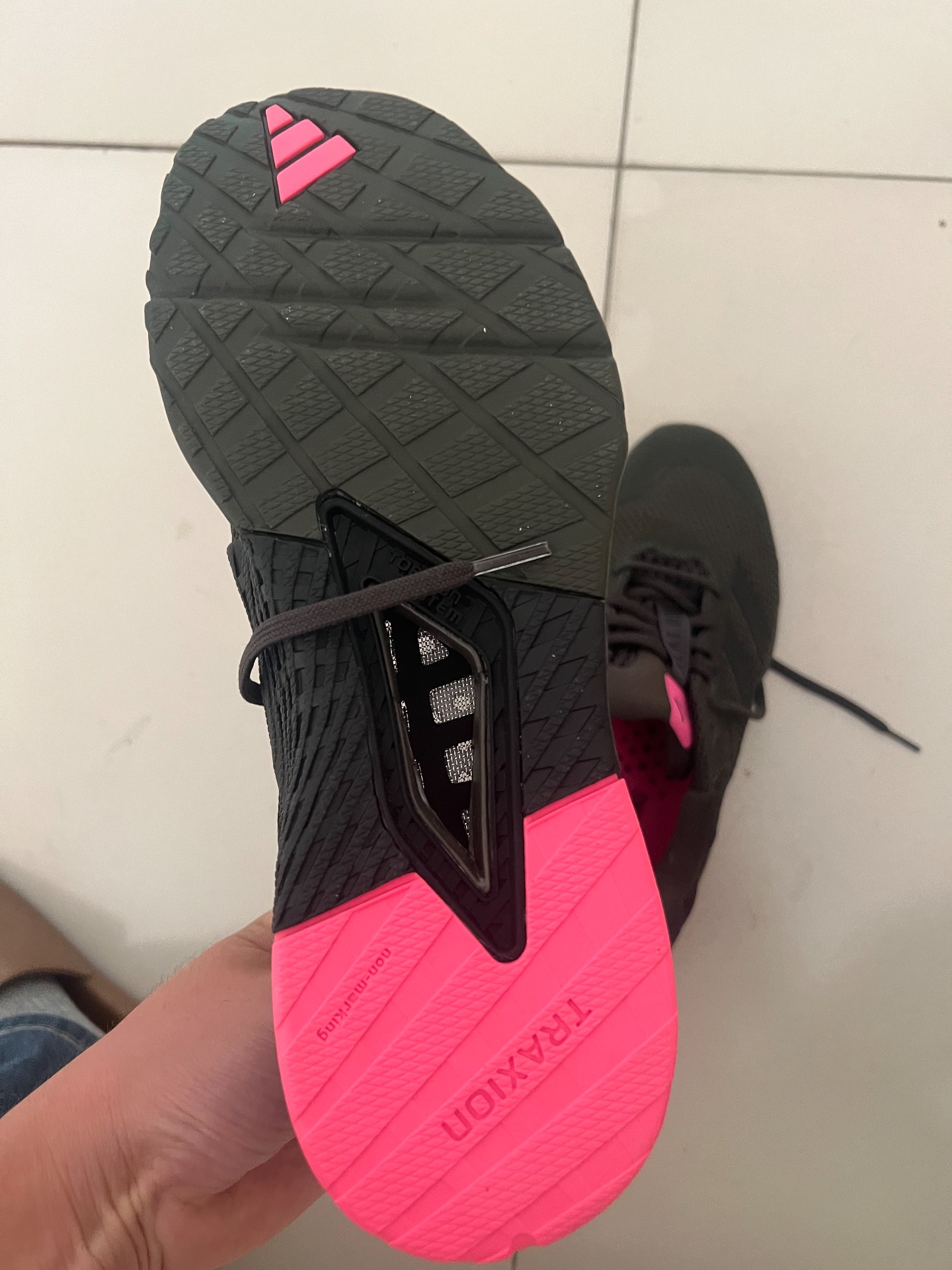 custom review-Adidas DROPSET 3 Slip Resistant и Breathable Low-Top Тренировочные Кроссовки Unisex Black Pink