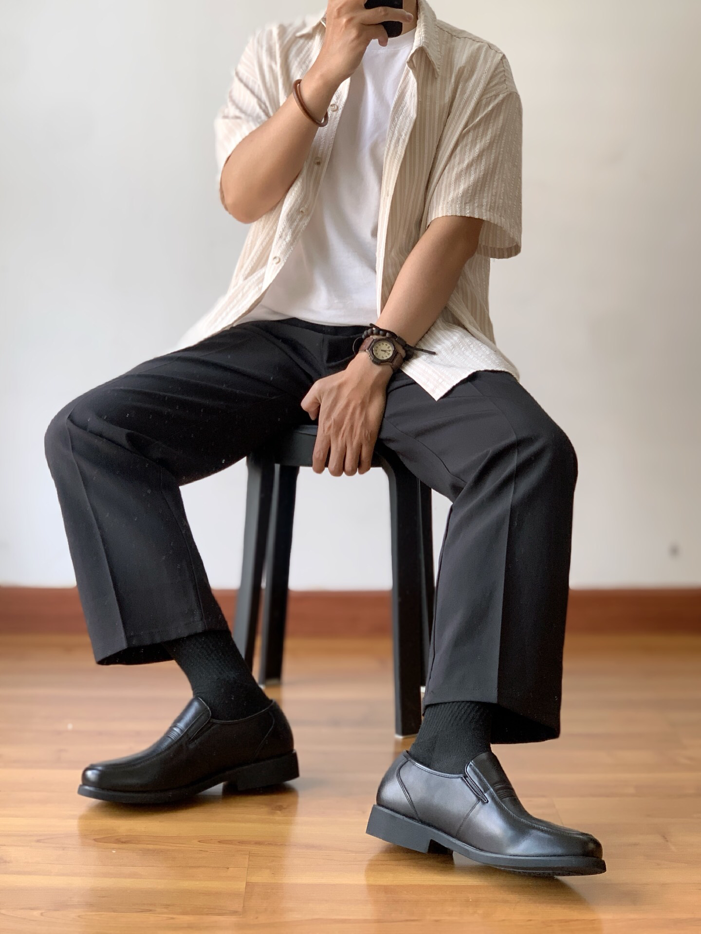 175 70 ootd | 兄弟们!男生穿西裤皮鞋商务风也很帅!