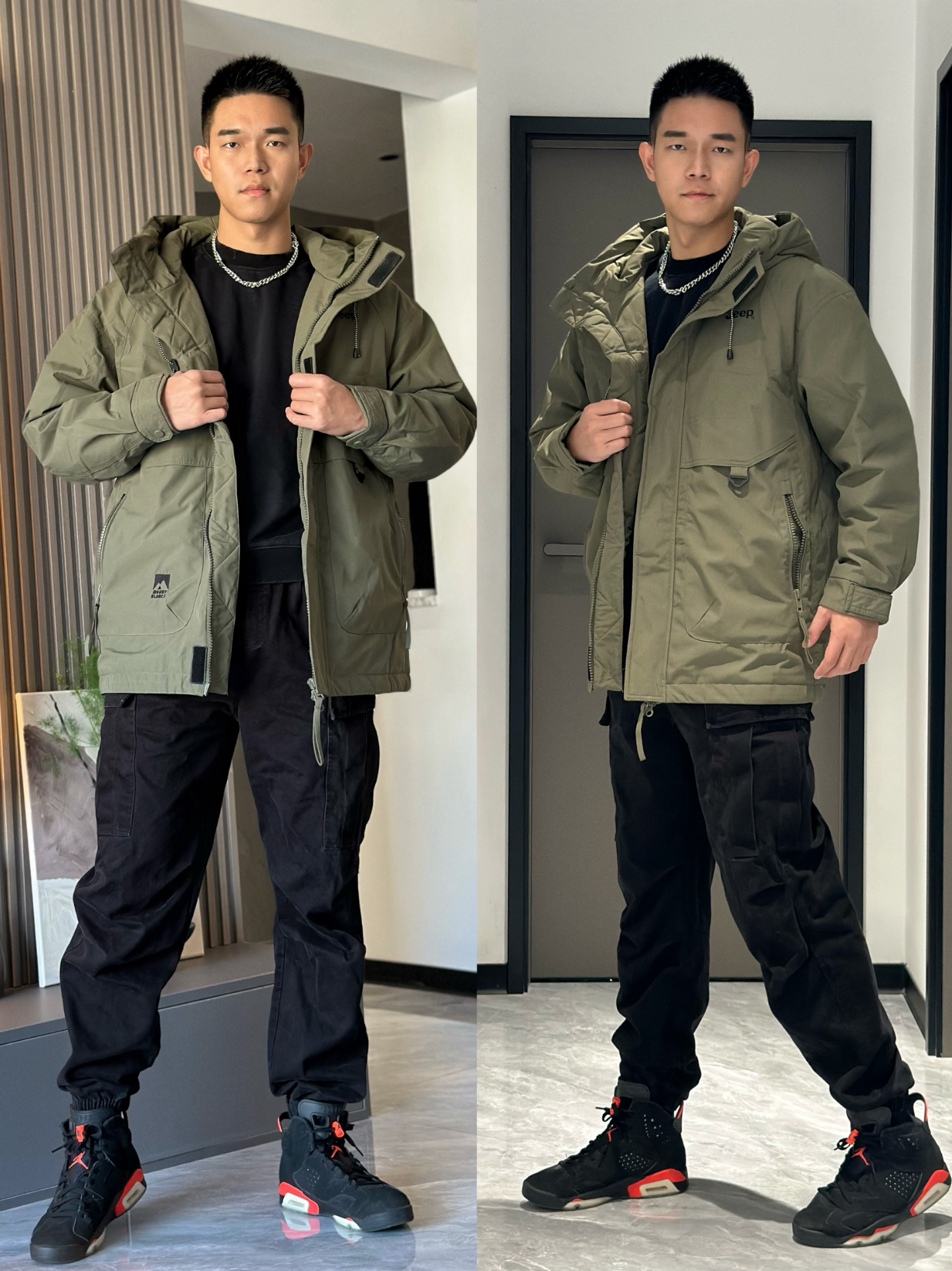 −
今天穿jeep的美式工装外套
绿色给人的感觉非常清新 🍃
再搭配