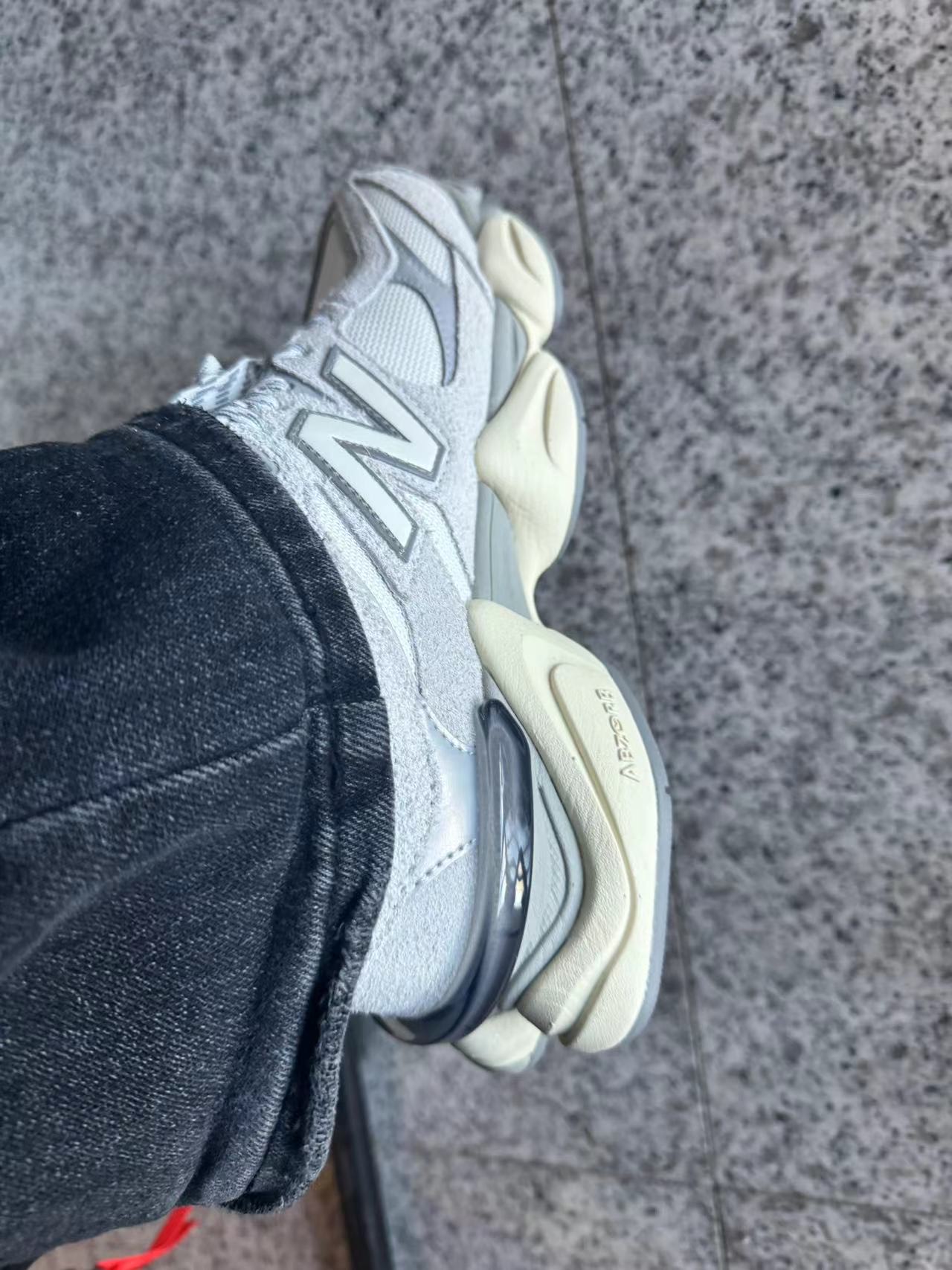 custom review-New Balance NB 9060 Устойчивый к истиранию Низкий Топ Casual Унисекс Серый