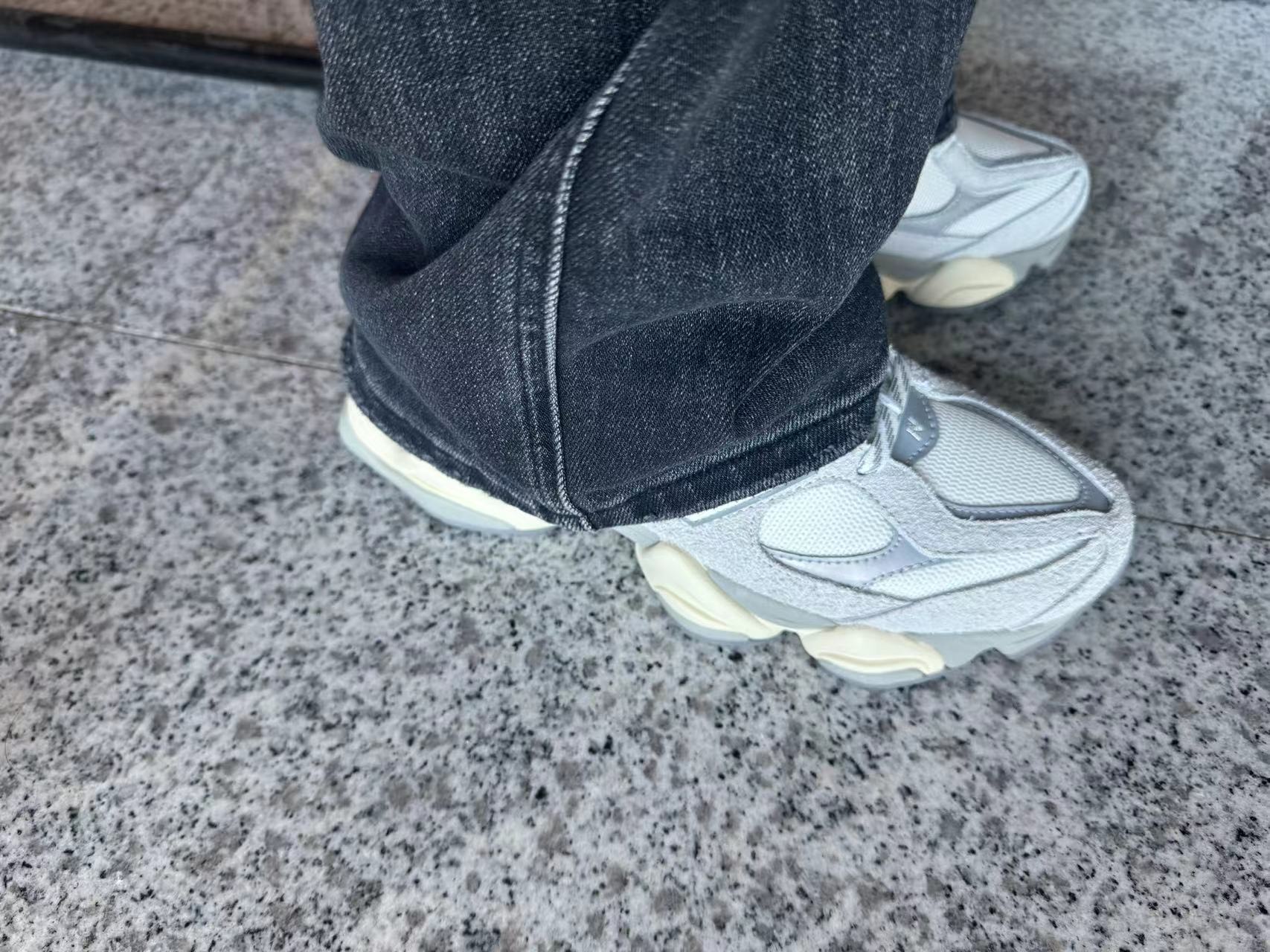 custom review-New Balance NB 9060 Устойчивый к истиранию Низкий Топ Casual Унисекс Серый