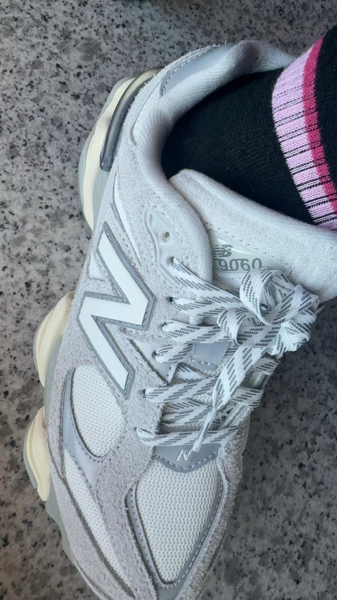 custom review-New Balance NB 9060 Устойчивый к истиранию Низкий Топ Casual Унисекс Серый